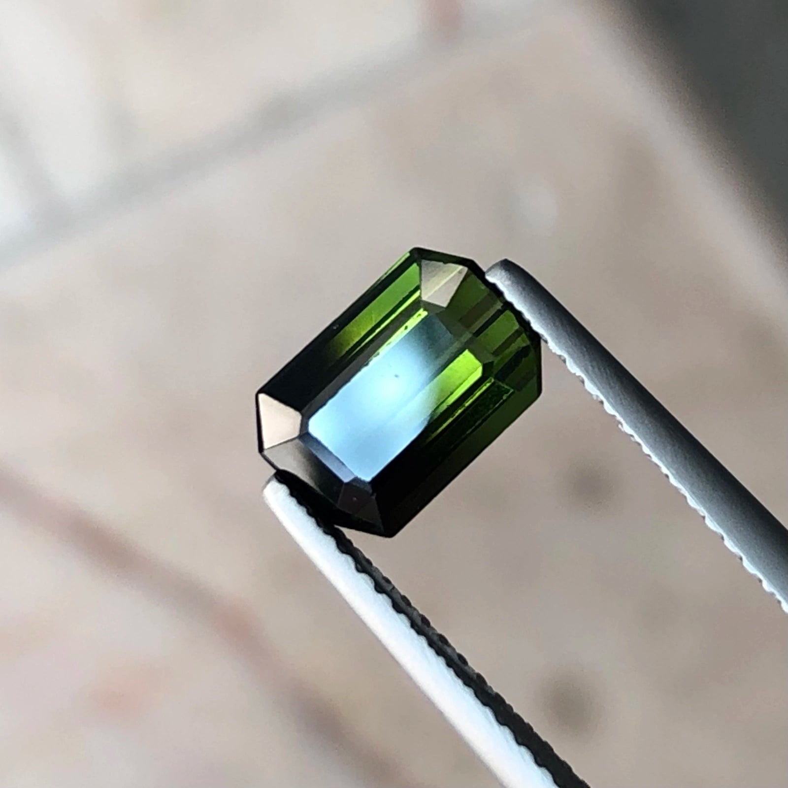 2.30ct Natural Green Tourmaline - Deep Forest Green - Precision Emerald Cut - VS Clarity (WAV80)
