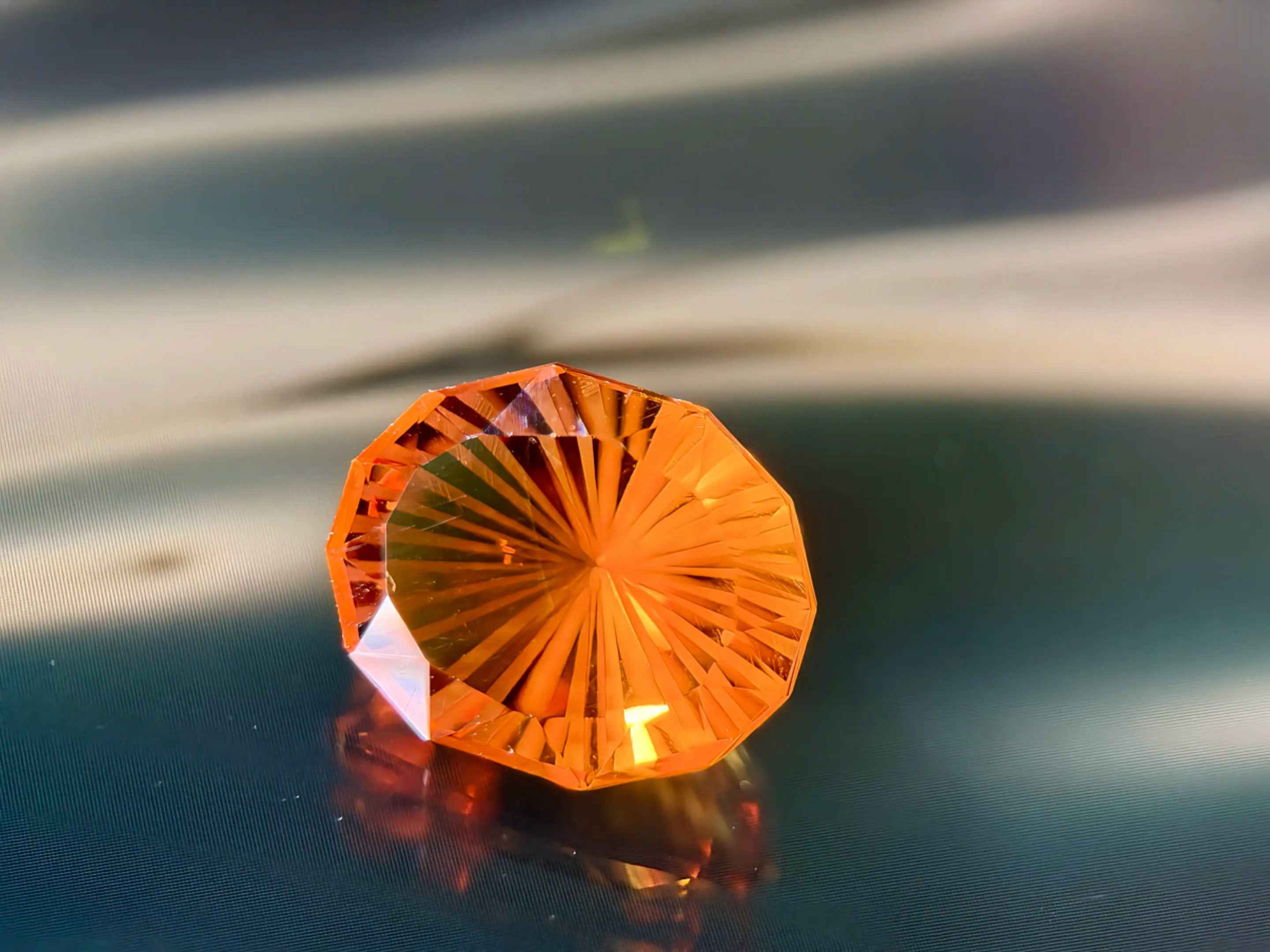 (5.10ct) Natural Golden Orange Citrine - Custom Fancy Oval Cut - VVS Brazil Gemstone (WAV23)
