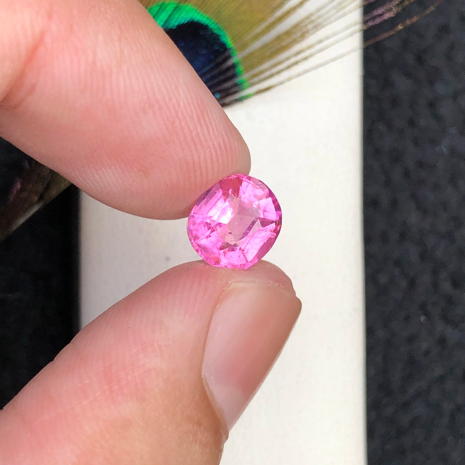 2.15ct Natural Afghan Tourmaline - Rare Bubblegum Pink - Precision Octagon Cut (WAV68)
