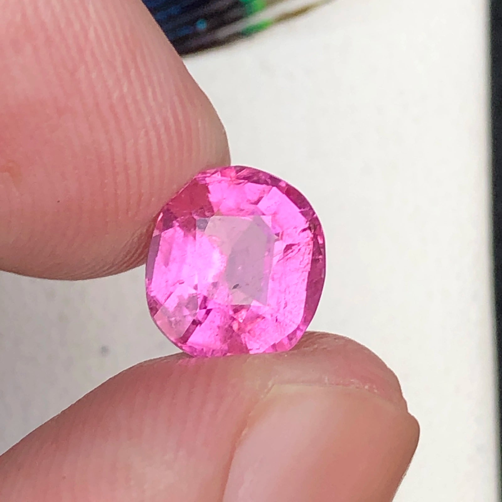 2.15ct Natural Afghan Tourmaline - Rare Bubblegum Pink - Precision Octagon Cut (WAV68)