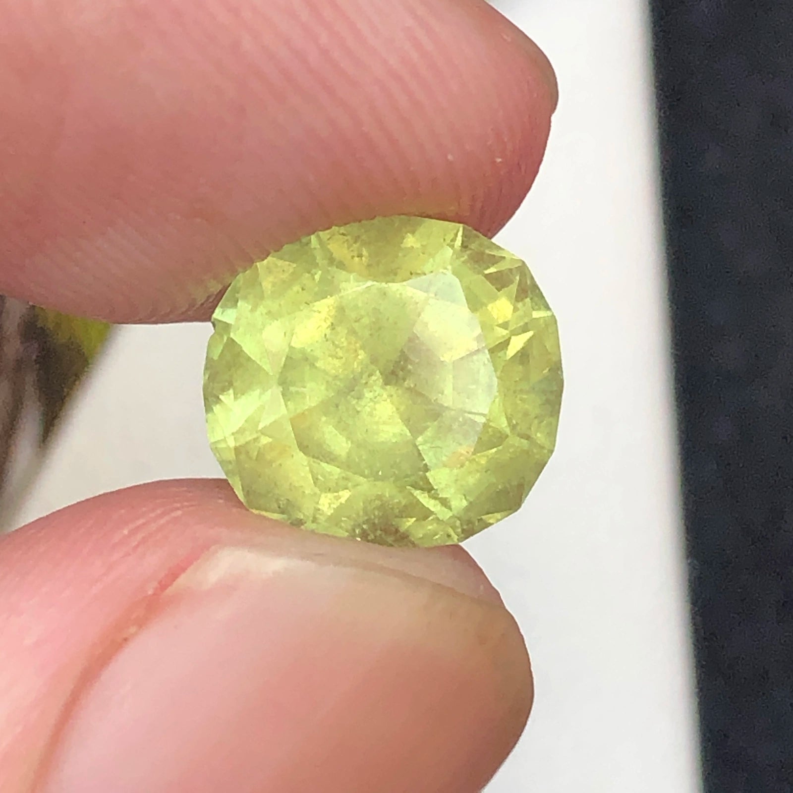 (3.62ct) Natural Yellow Tourmaline - Rare "Canary" Hue - Precision Octagon Cut - Afghanistan (WAV64)