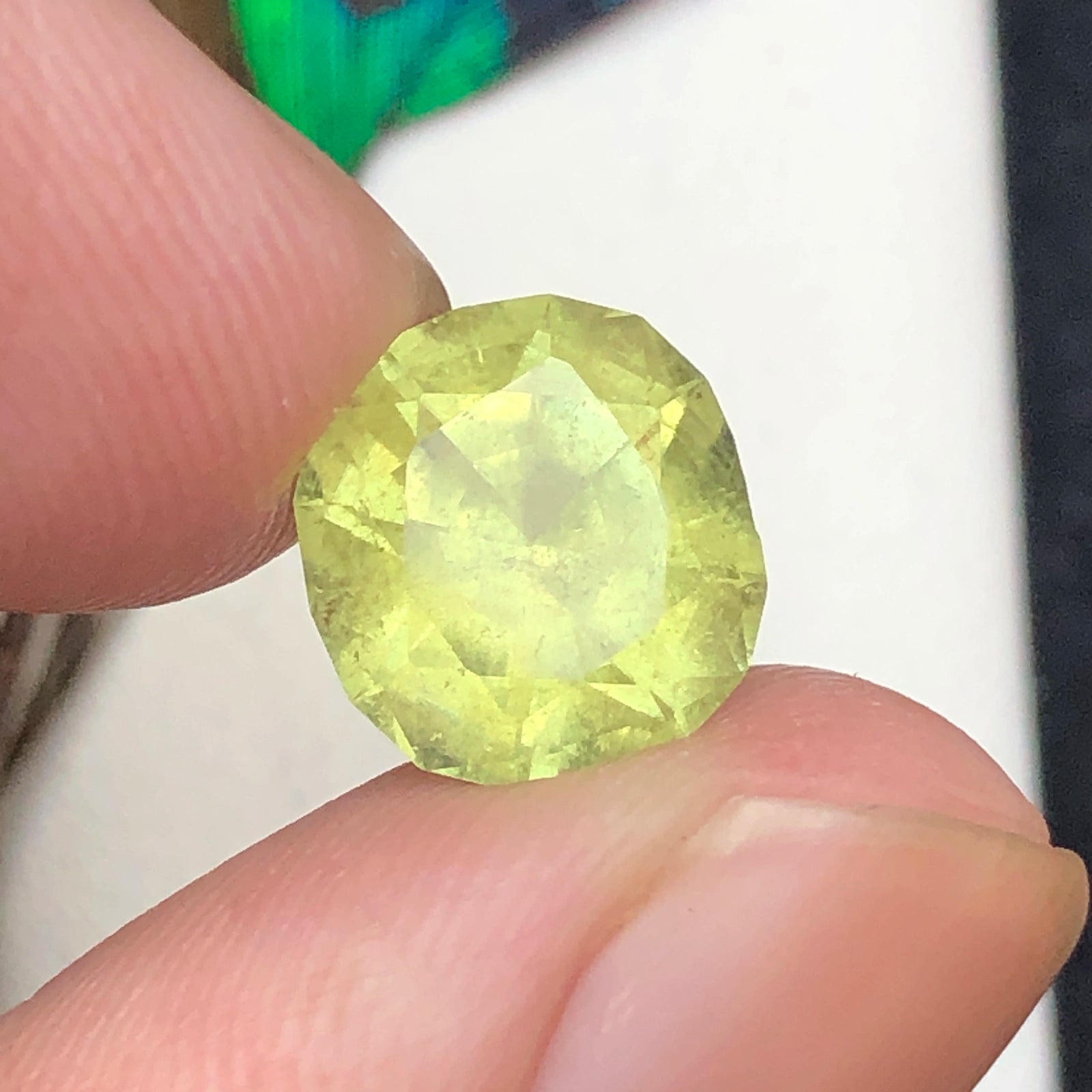 (3.62ct) Natural Yellow Tourmaline - Rare "Canary" Hue - Precision Octagon Cut - Afghanistan (WAV64)