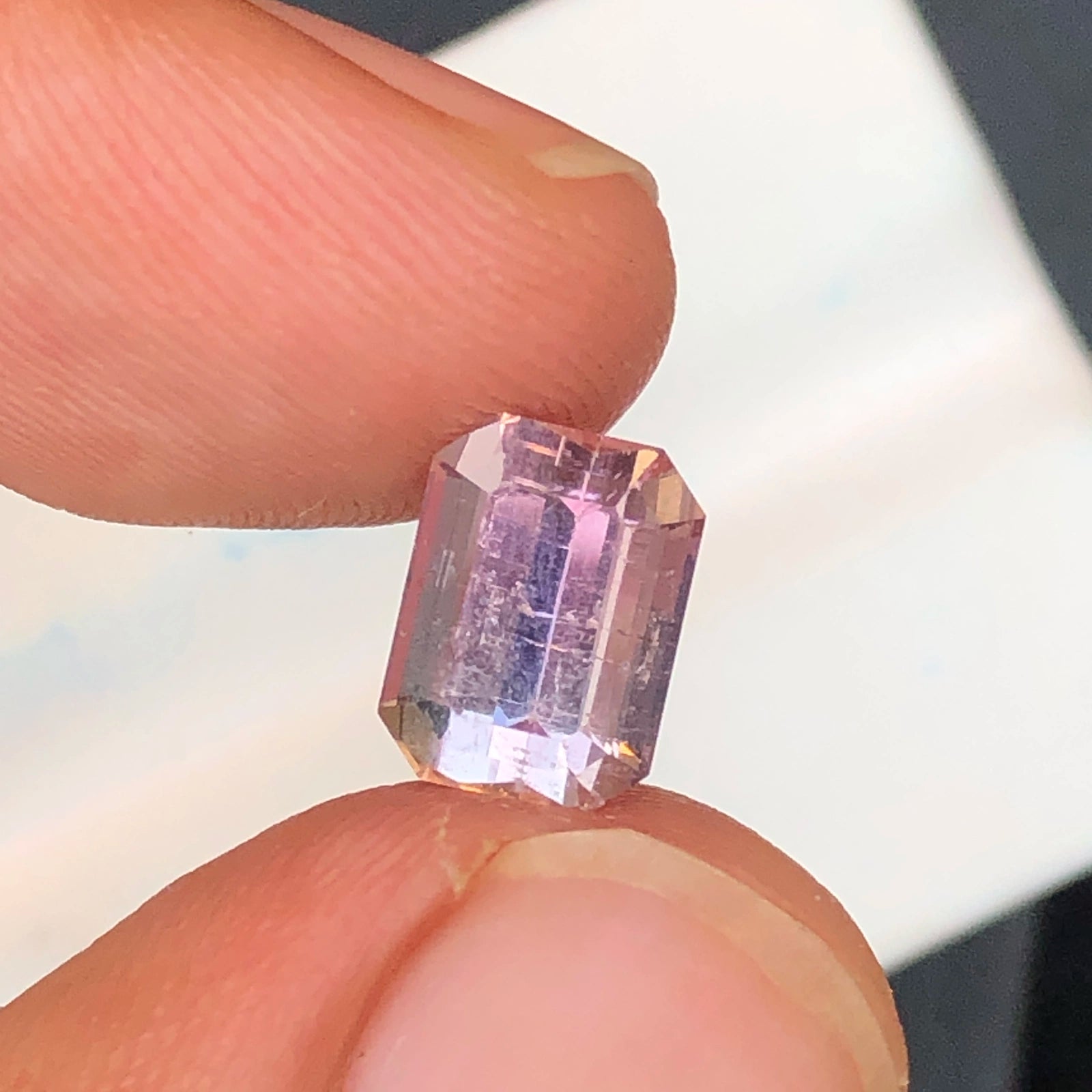 (2.83ct) Natural Afghan Tourmaline - Rare "Baby Pink" - Precision Octagon Cut - Untreated (WAV63)