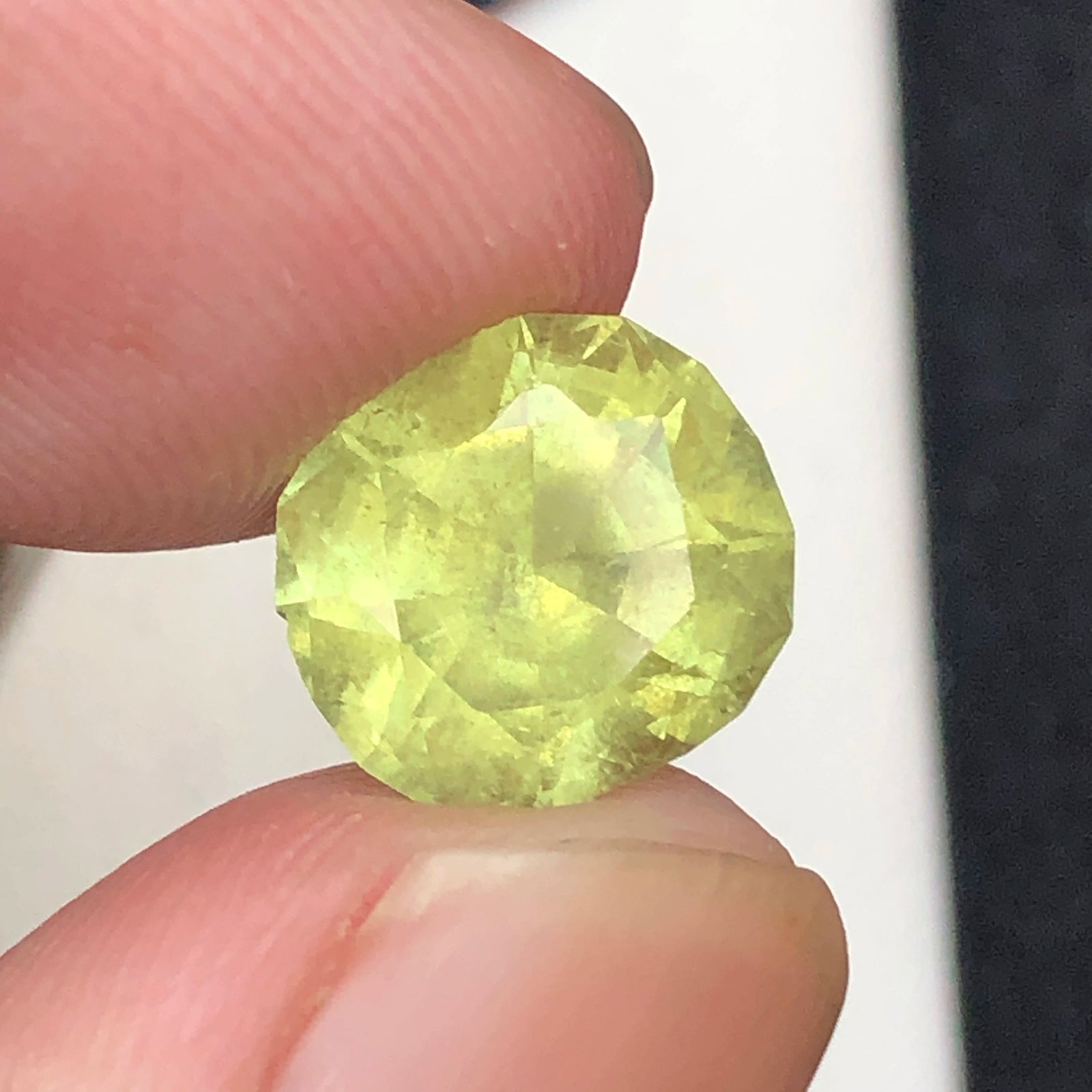 (3.62ct) Natürlicher gelber Turmalin – Seltener „Kanariengelber“ Farbton – Präziser Oktagonschliff – Afghanistan (WAV64)