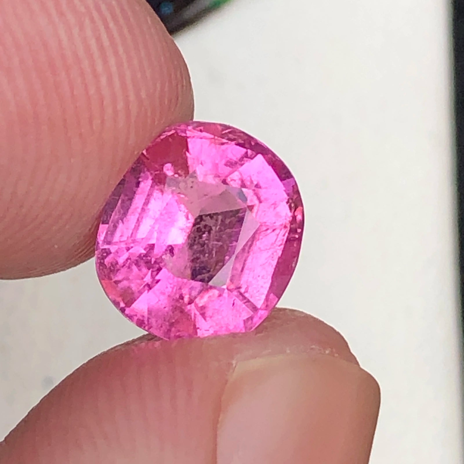 2.15ct Natural Afghan Tourmaline - Rare Bubblegum Pink - Precision Octagon Cut (WAV68)
