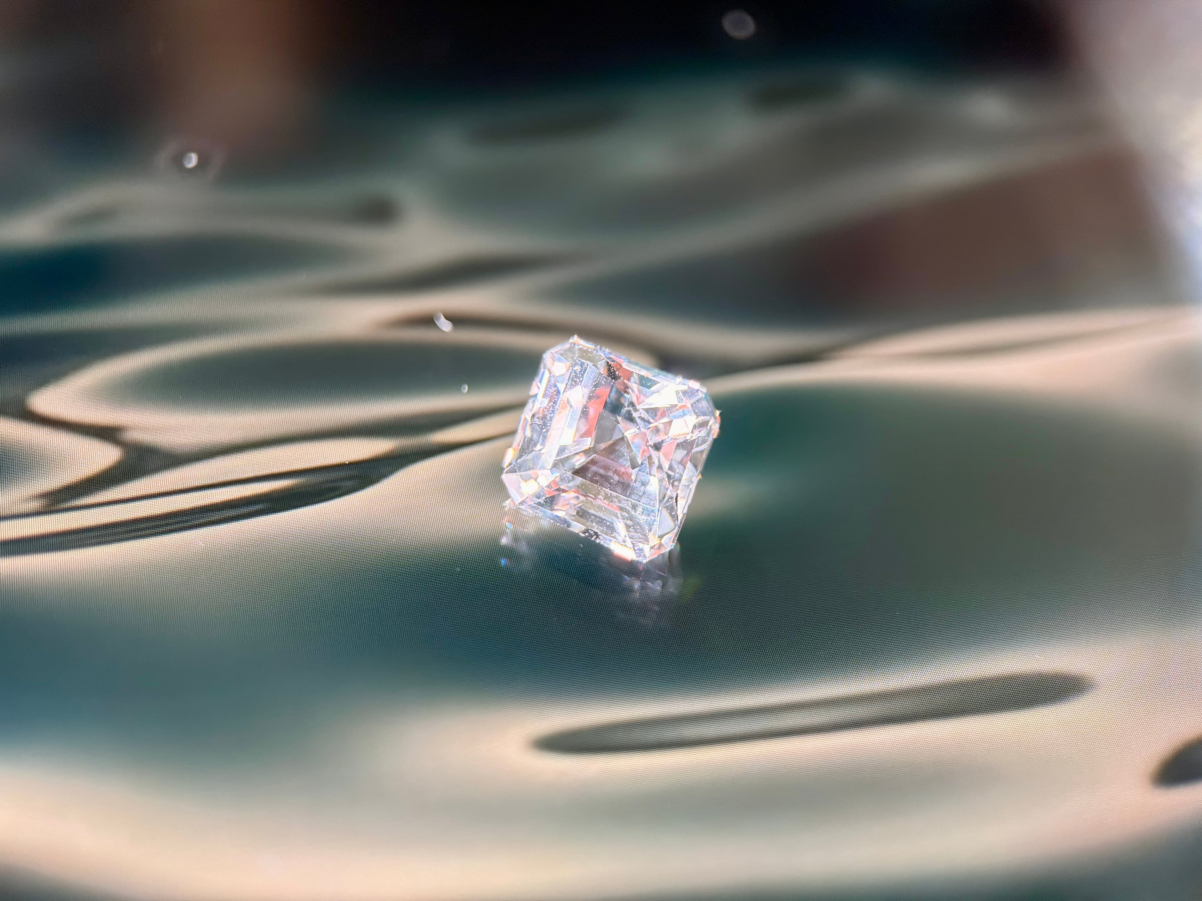 (6.03ct) Natural White Topaz | Eye-Clean Asscher Cut Square | Rare Unheated Sparkle (WAV21)