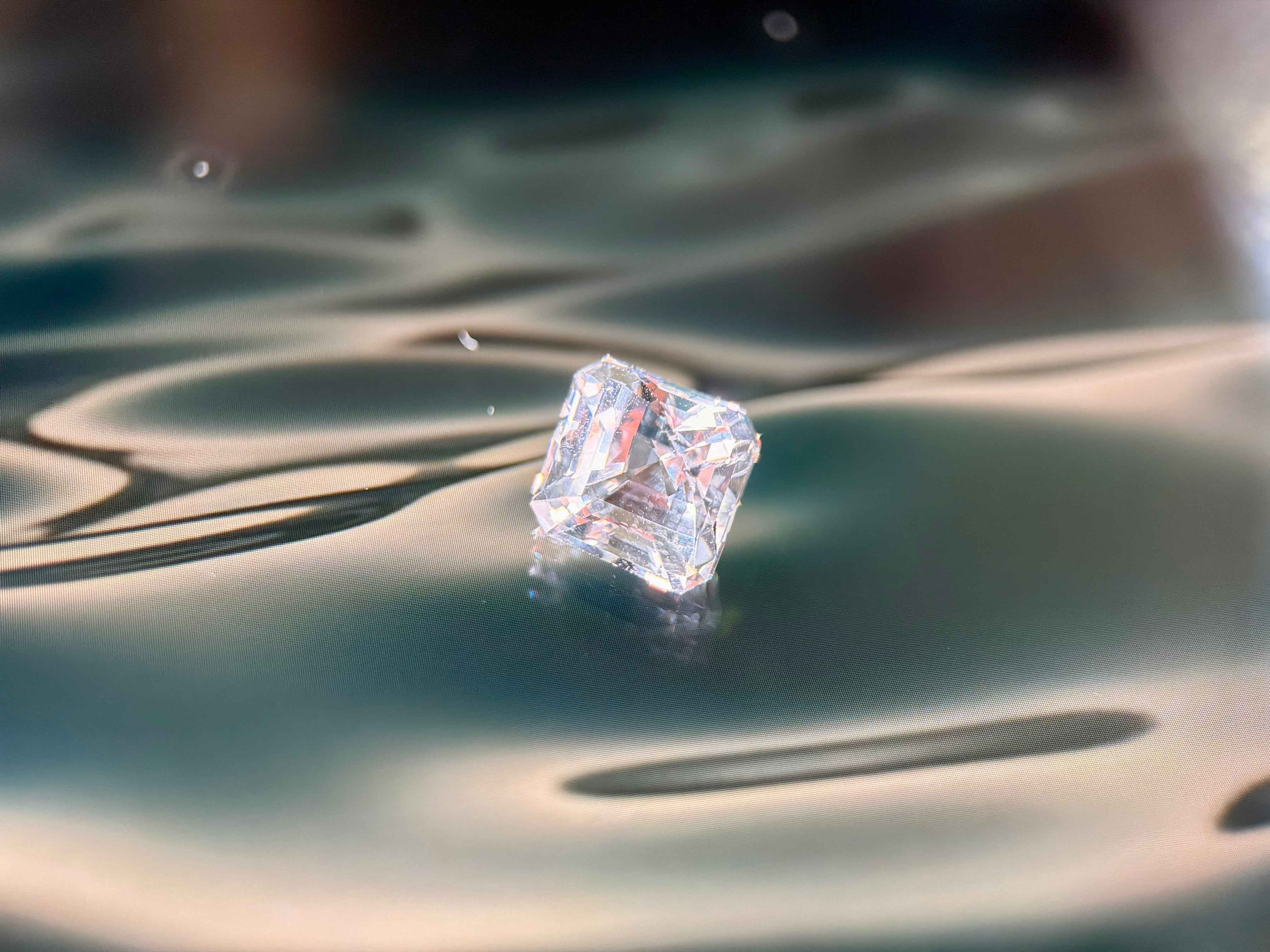 (6.03ct) Natural White Topaz | Eye-Clean Asscher Cut Square | Rare Unheated Sparkle (WAV21)