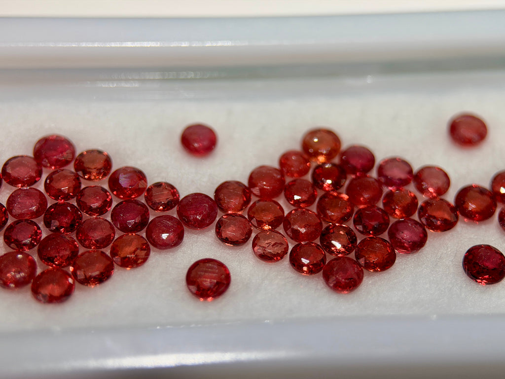 (9.80 Ct.) VS Orange Songea Sapphire Melee Parcel (WAVS5)
