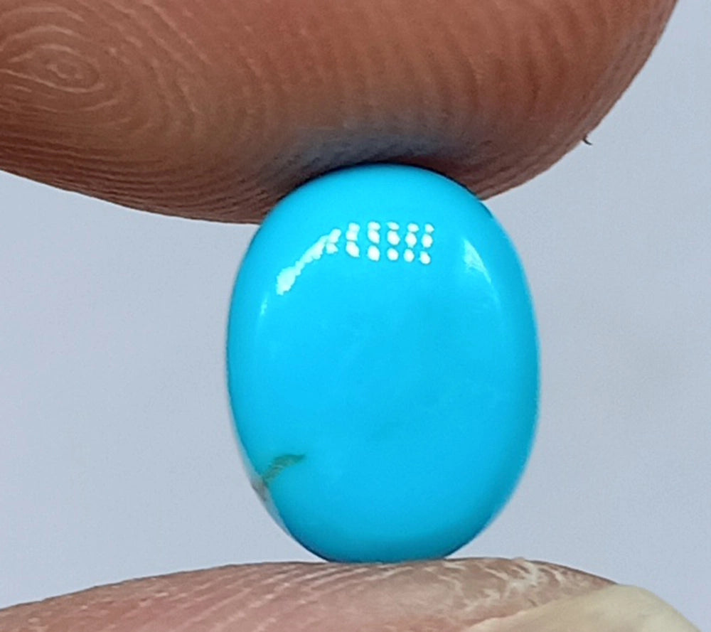 Natural Untreated Arizona Turquoise Gemstone Cabochon (1.85 Ct) (WAV4)