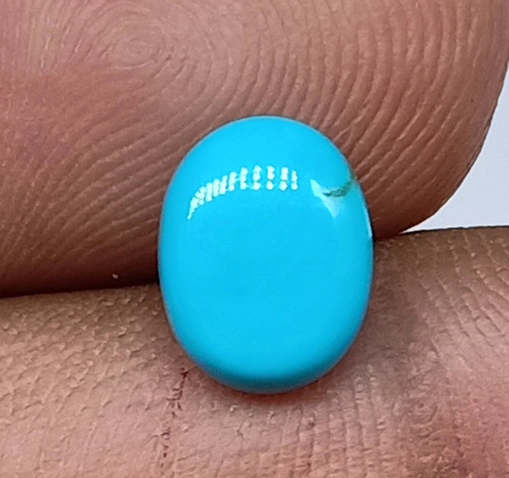 Natural Untreated Arizona Turquoise Gemstone Cabochon (1.85 Ct) (WAV4)
