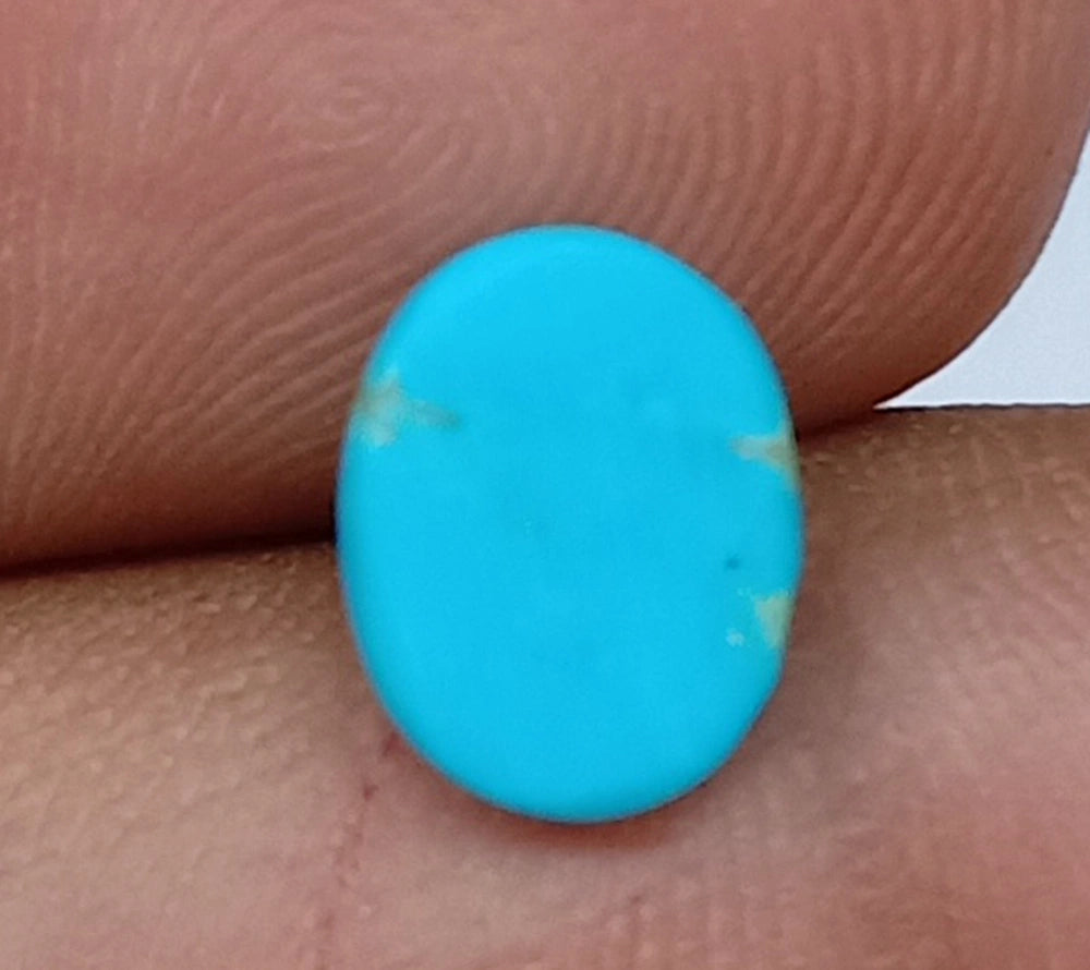 Natural Untreated Arizona Turquoise Gemstone Cabochon (1.85 Ct) (WAV4)