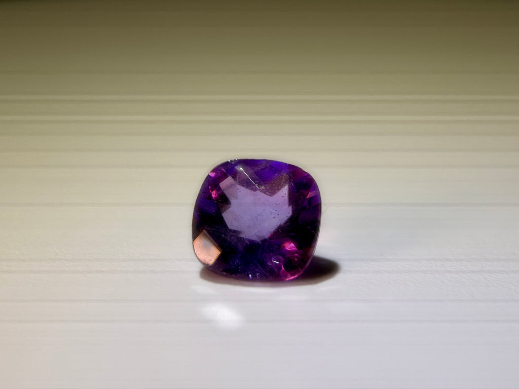 Natural Untreated Amethyst Checker Cut ( 2.10 Ct ) (WAV1)