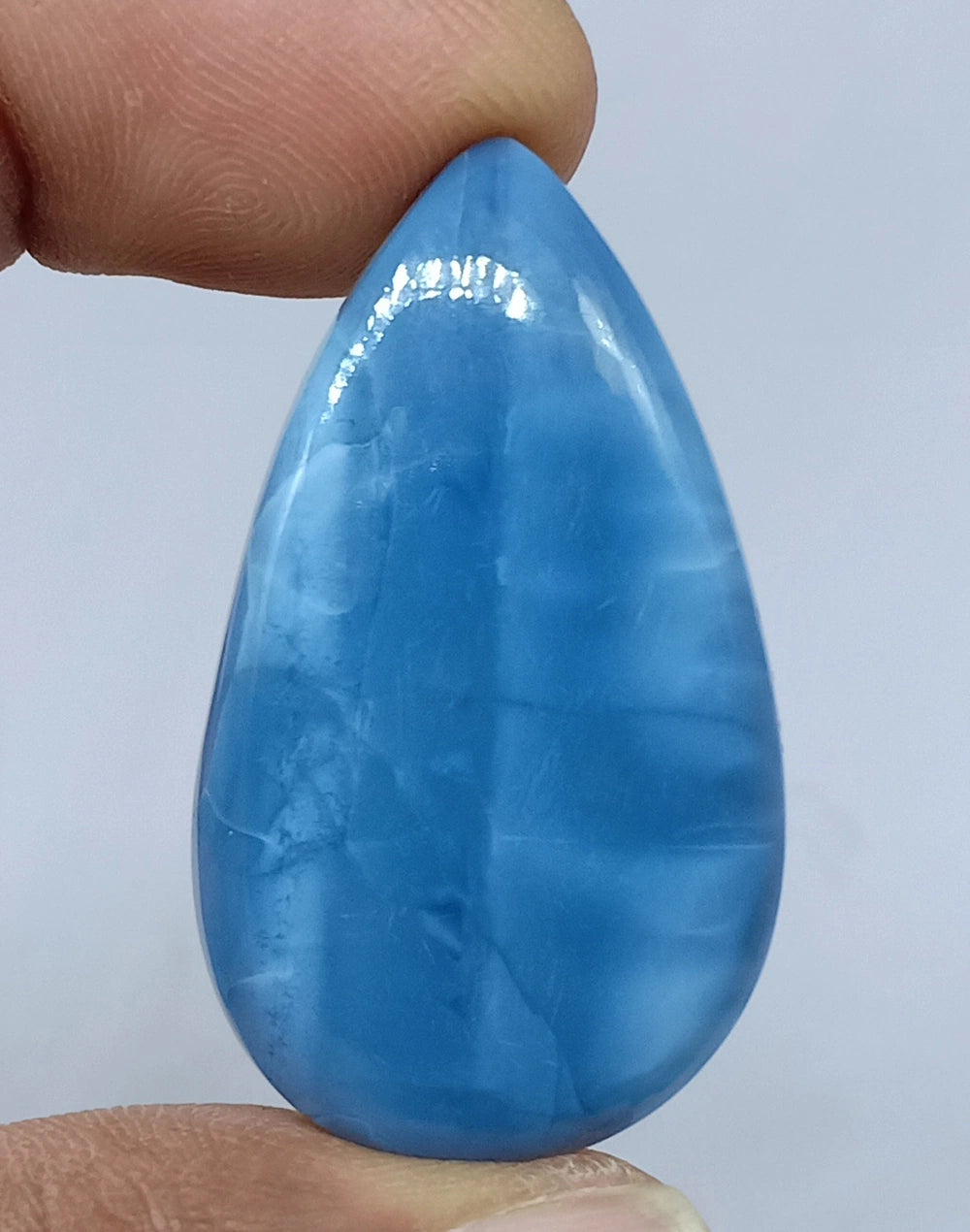 Natural Untreated Owyhee Blue Opal Cabochon Gemstone (34.55 Ct) (WAV19)