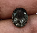 Natural Untreated Black Rutilated Quartz Faceted Gemstone (2.70 Ct) (WAV9)
