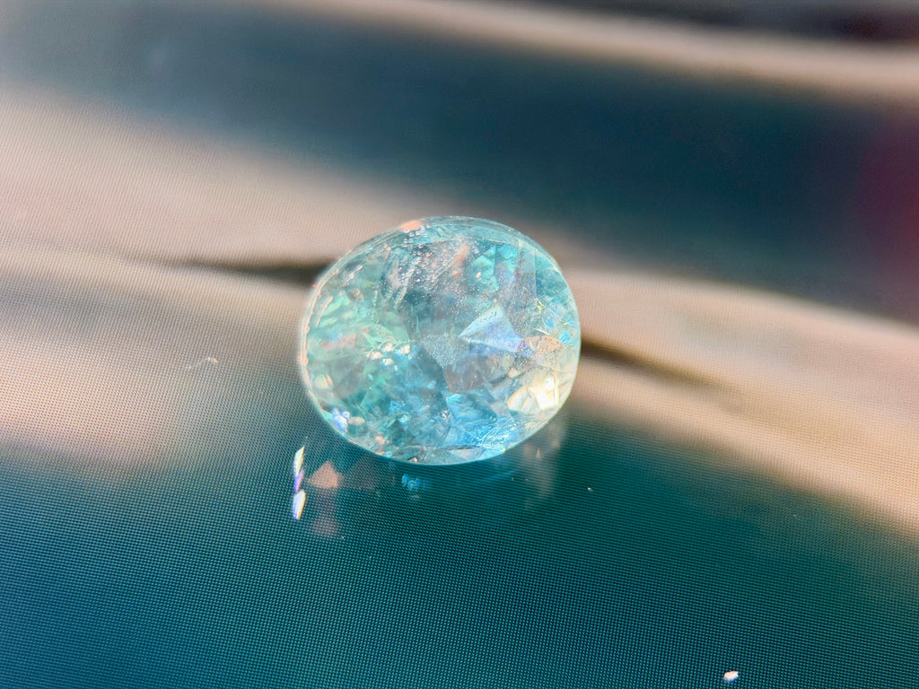 Natural Apatite Greenish Blue (1.84 CT) (WAV18)