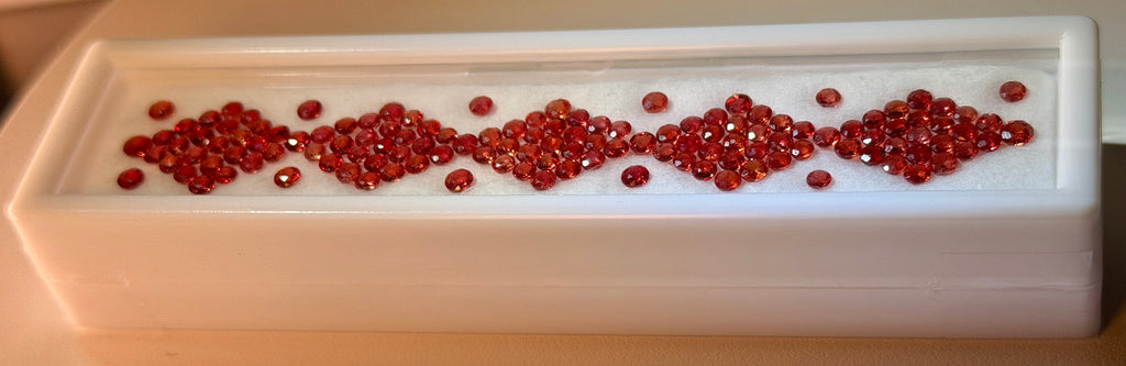 (9.80 Ct.) VS Orange Songea Sapphire Melee Parcel (WAVS5)