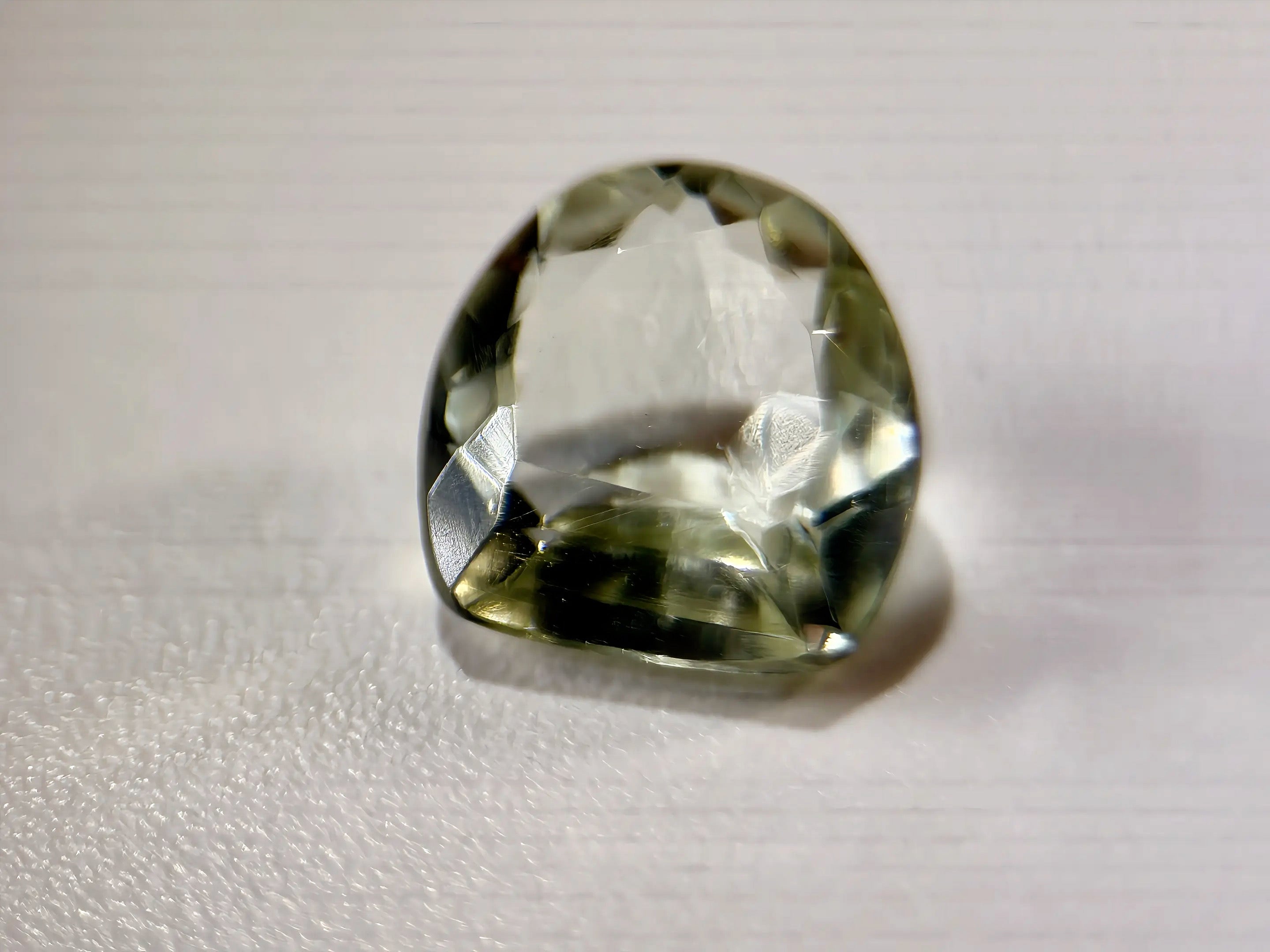 Natural Untreated Prasiolite (Green Amethyst) Faceted (4.55 Ct) (WAV11)