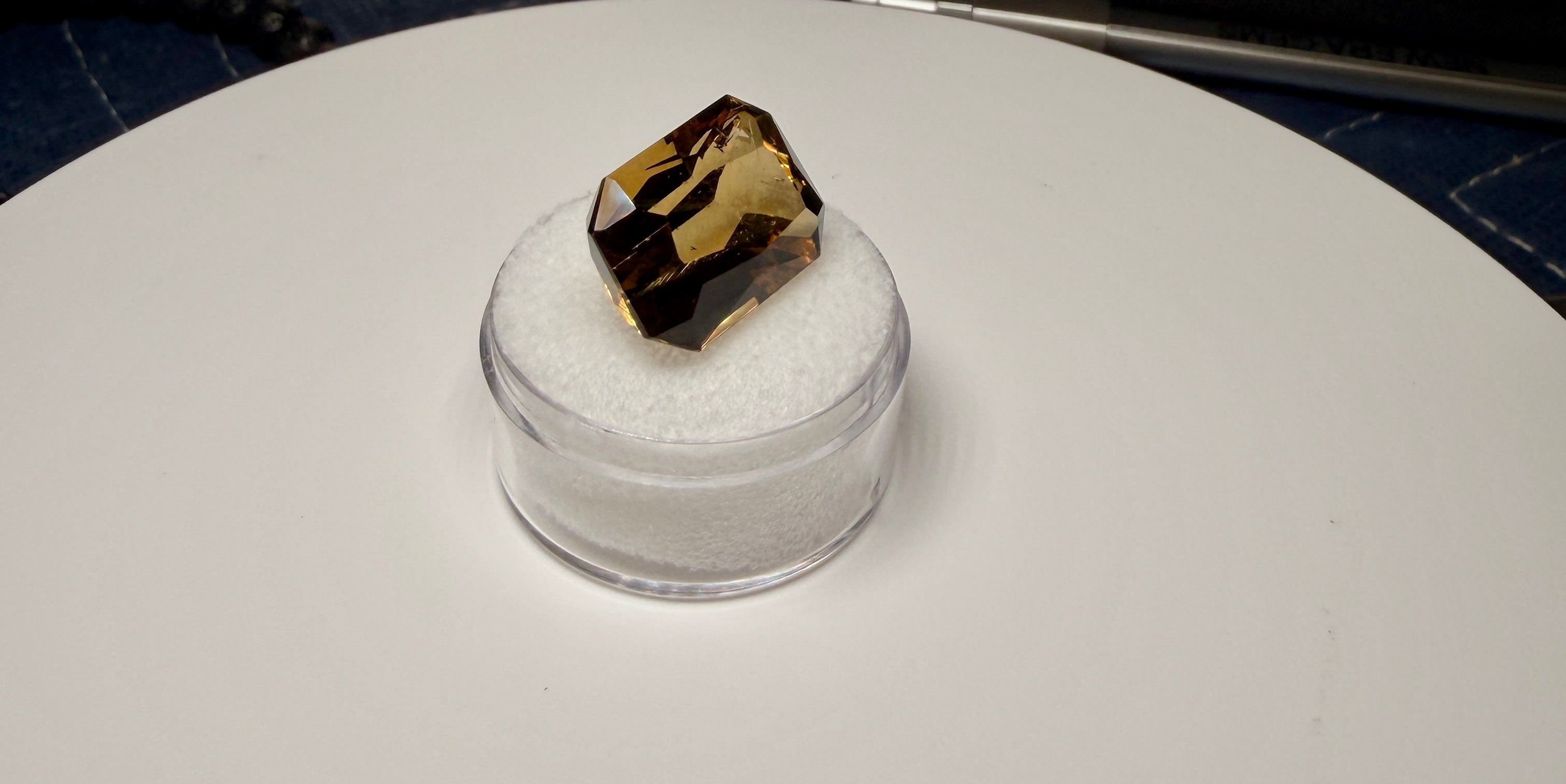 |Custom Precision Cut| Santa Ana Madeir: 16.49 Ct Citrine | State Of Minas Gerais Brazil (WAV24)