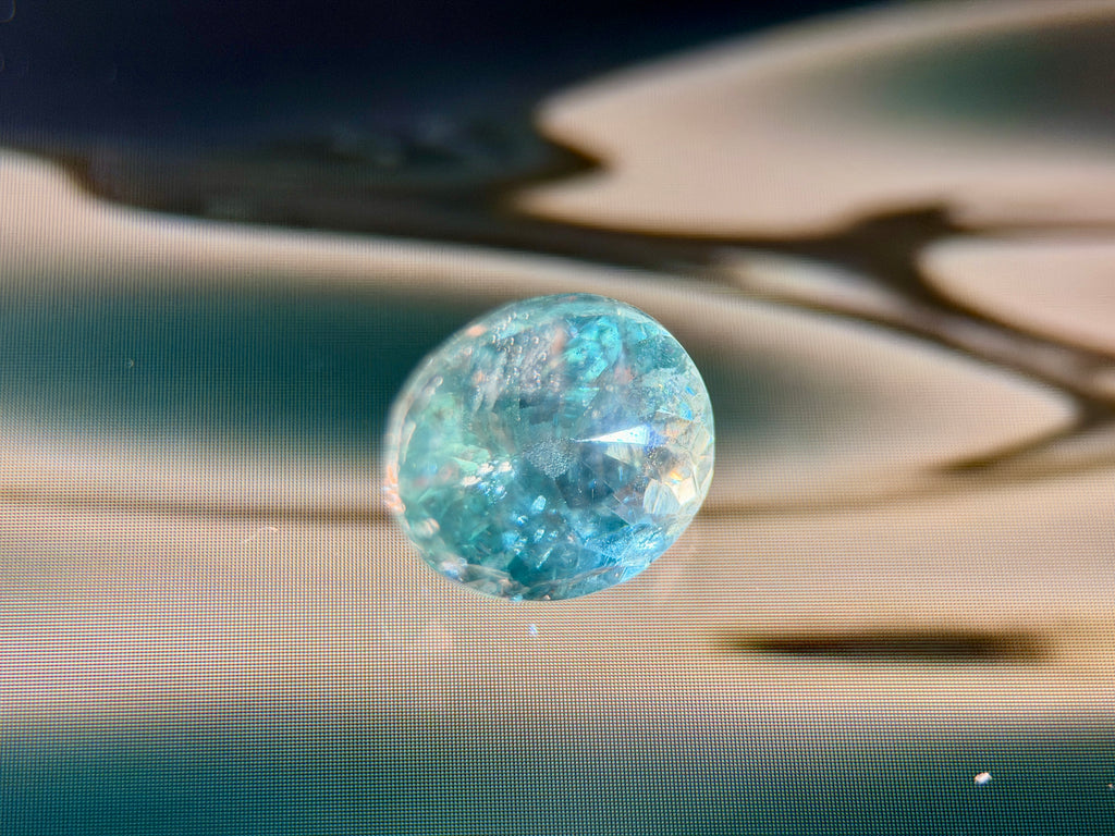 Natural Apatite Greenish Blue (1.84 CT) (WAV18)