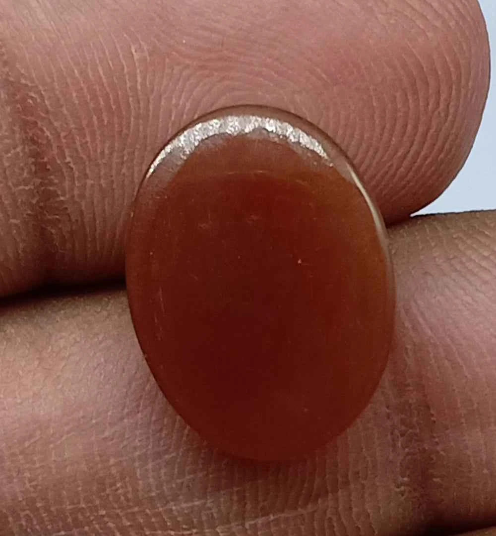 Natural Untreated Carnelian Checkered Cut (6.65 Ct) (WAV10)