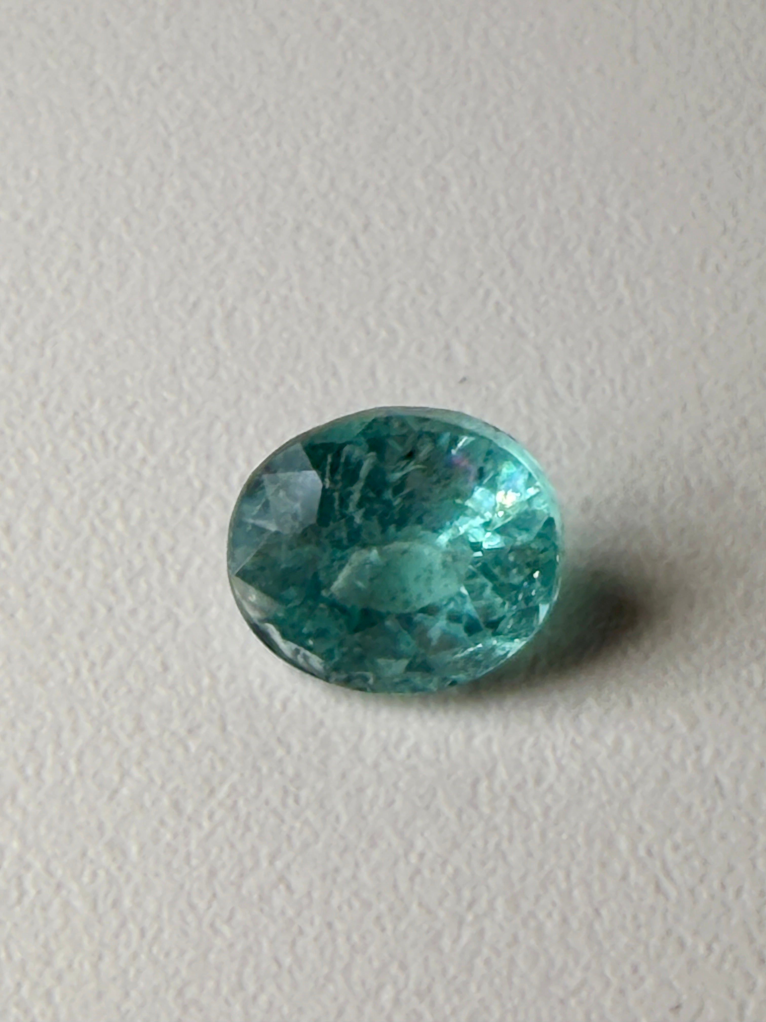 Natural Apatite Greenish Blue (1.84 CT) (WAV18)