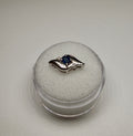 Shell Style Oval Sapphire and Diamond Pendant Only (.21 CT) (WAVJ7)