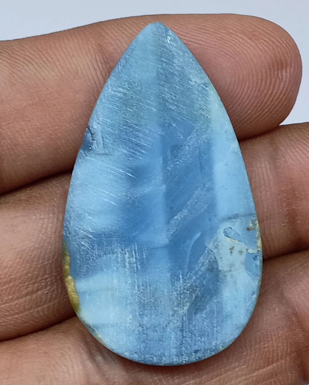 Natural Untreated Owyhee Blue Opal Cabochon Gemstone (34.55 Ct) (WAV19)
