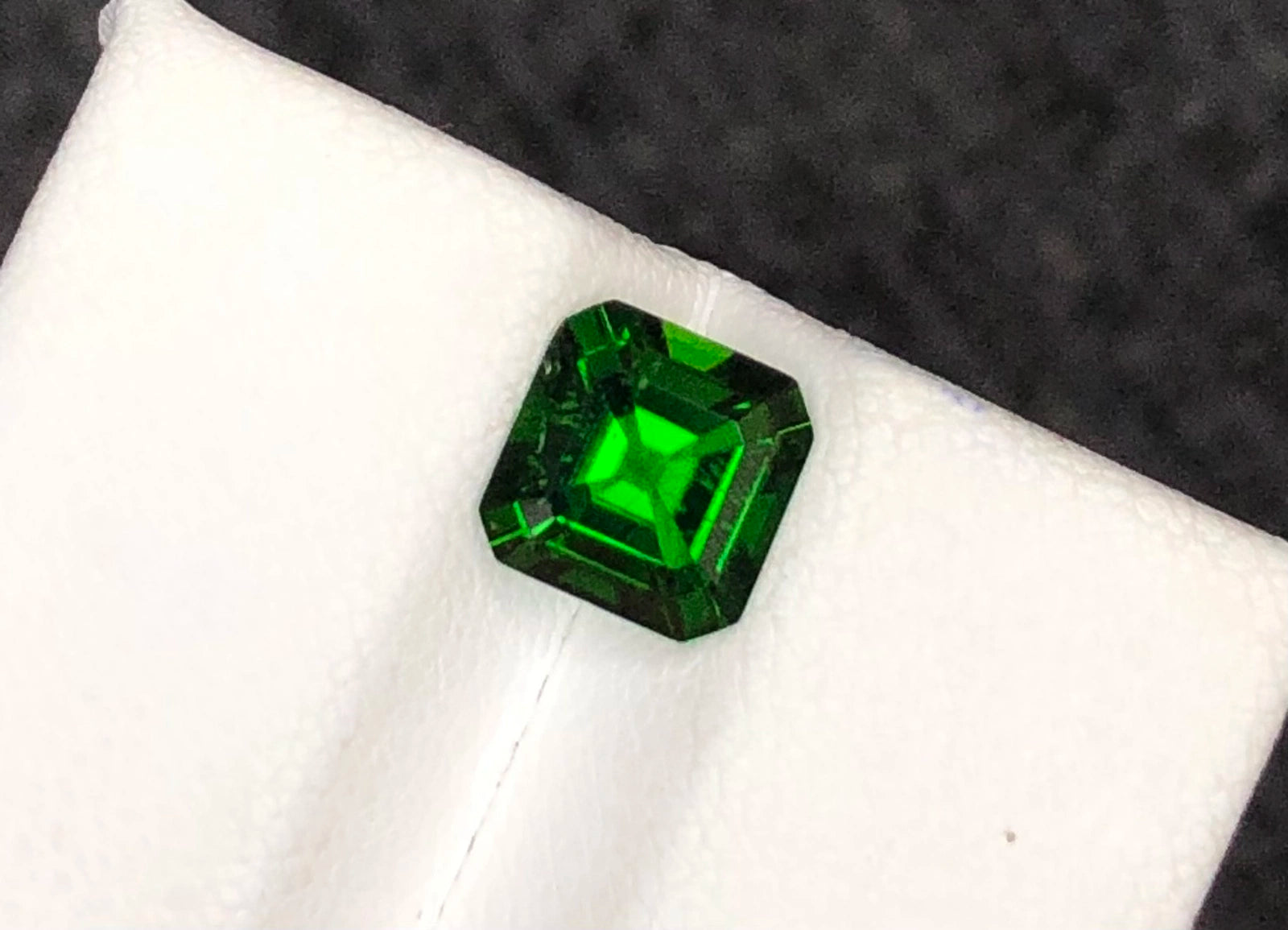 (1.95ct) Natural Chrome Diopside - Rare Asscher Cut - AAA Forest Green - Untreated Gemstone (WAV50)