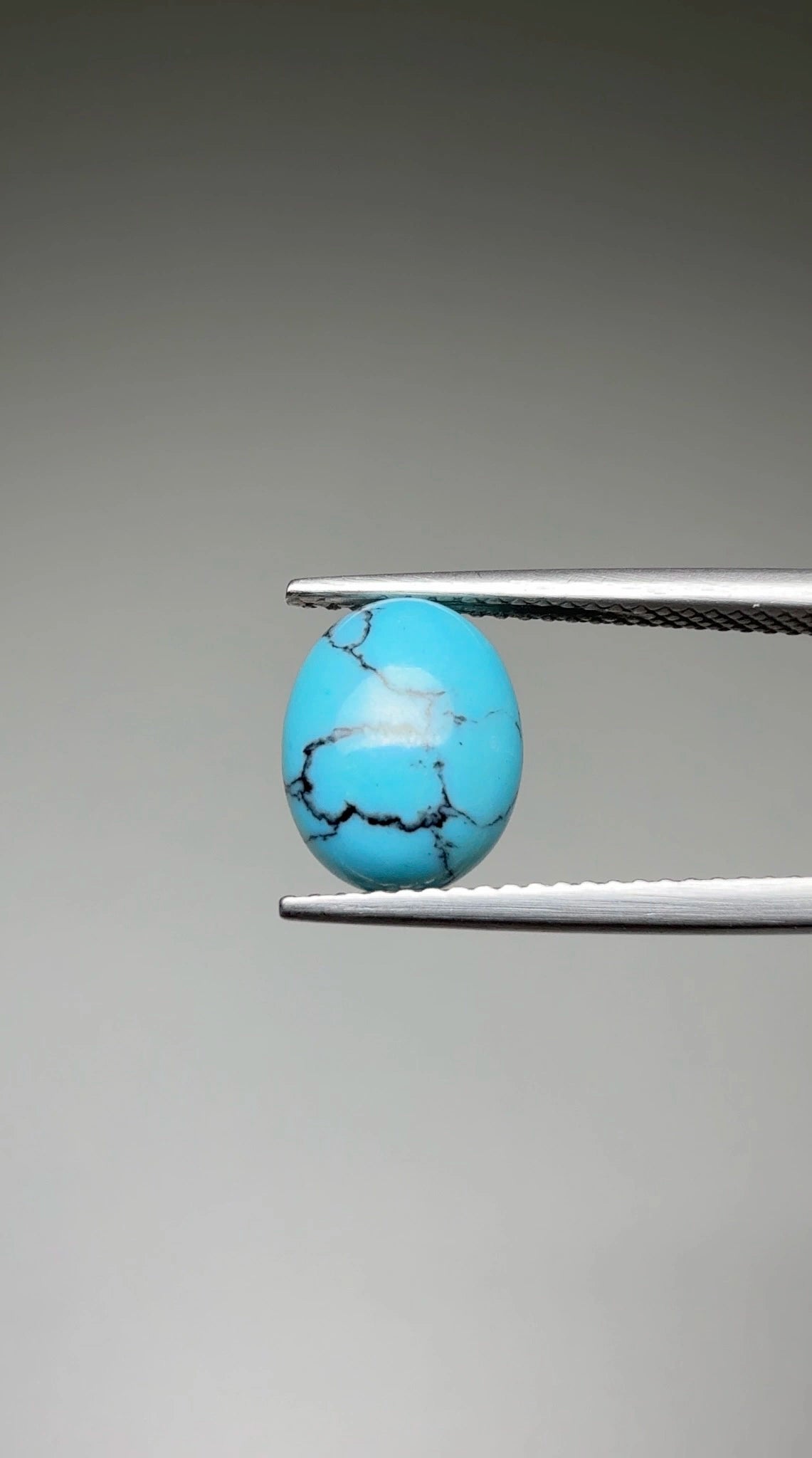 (1.77ct) Natural Egyptian Turquoise - Rare Sinai Peninsula Source - Untreated Oval Cabochon (WAV36)