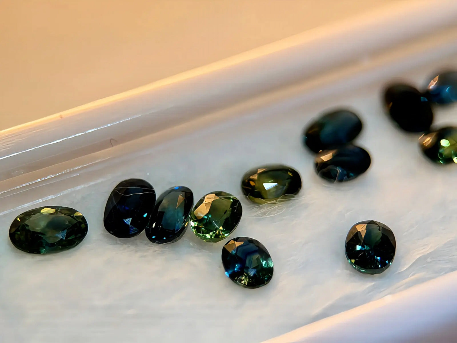 (9.90ctw) Precision-Cut Montana Teal Sapphire Melee Parcel (WAVS7)