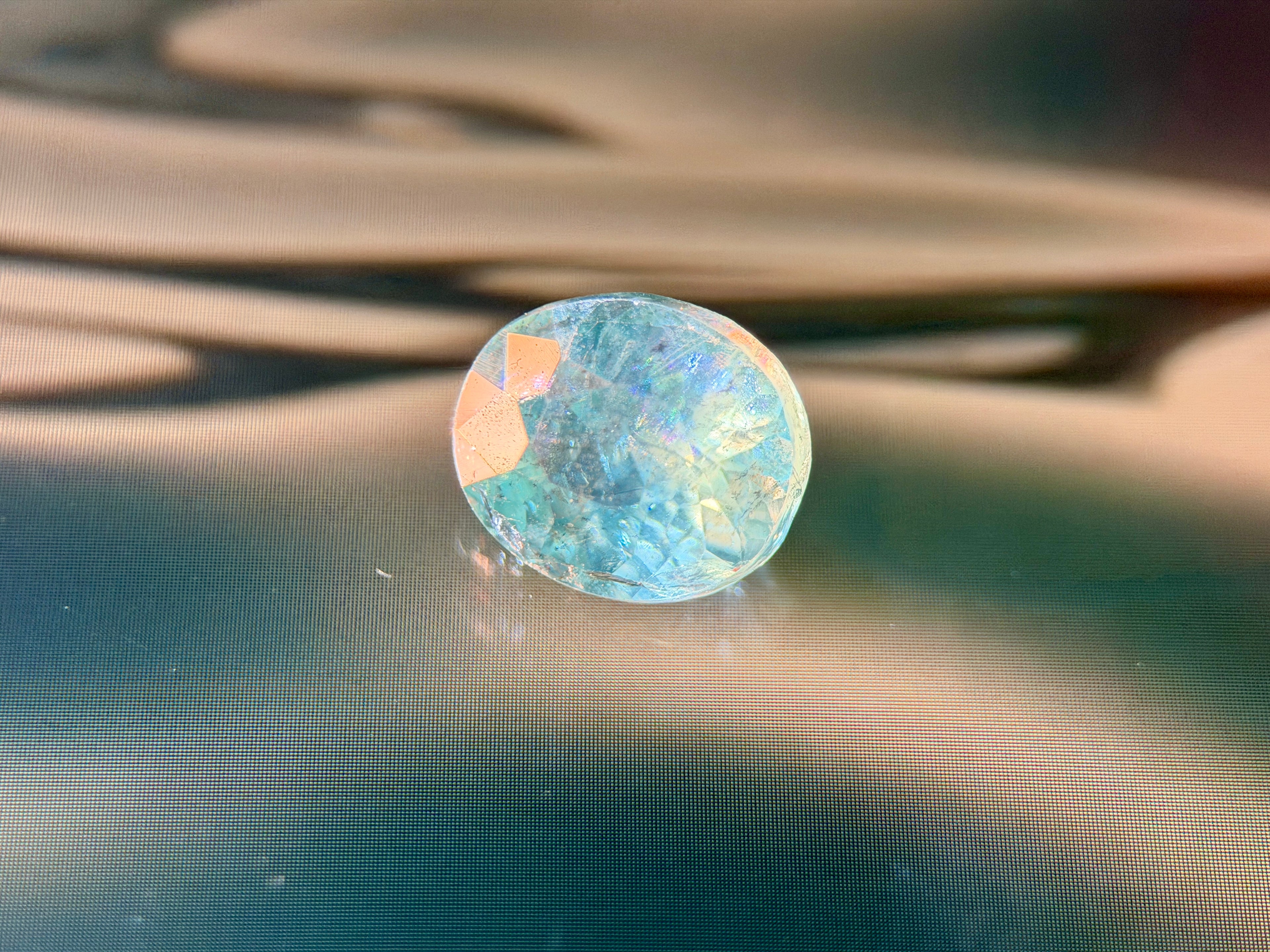 Natural Apatite Greenish Blue (1.84 CT) (WAV18)