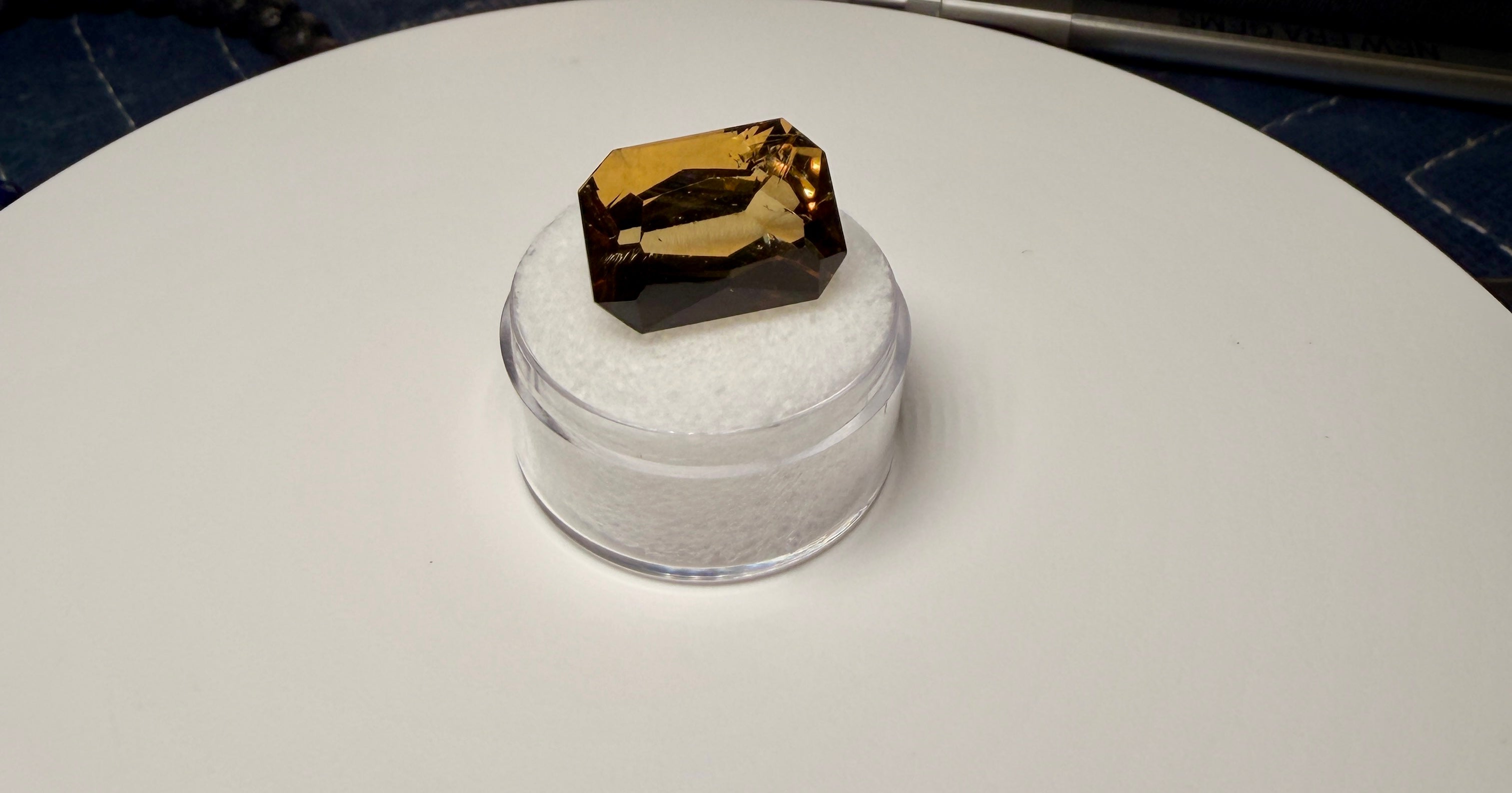 |Custom Precision Cut| Santa Ana Madeir: 16.49 Ct Citrine | State Of Minas Gerais Brazil (WAV24)