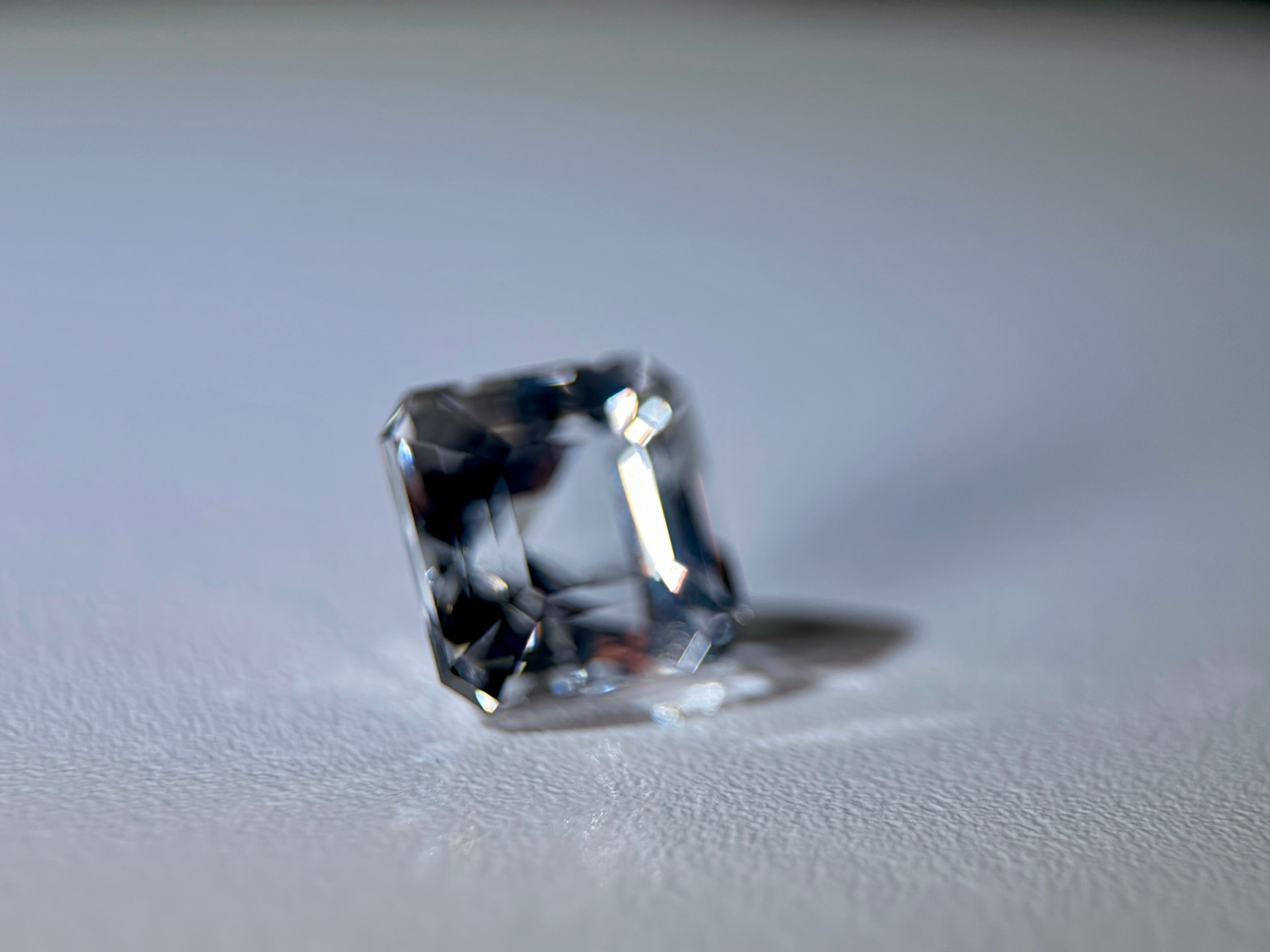 (6.03ct) Natural White Topaz | Eye-Clean Asscher Cut Square | Rare Unheated Sparkle (WAV21)