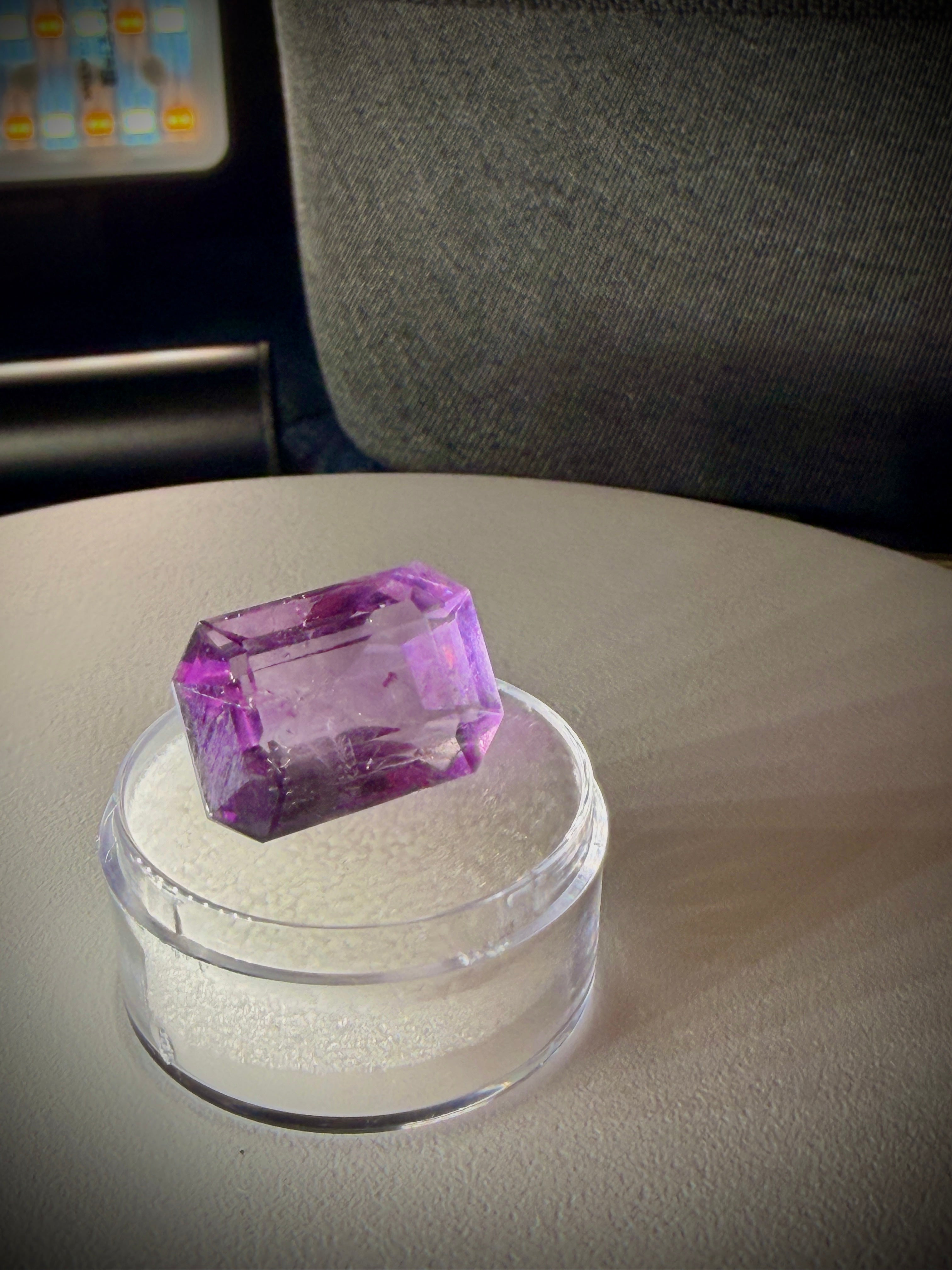 (21.0ct) Royal Vivid Purple Fluorite From Brazil- Precision Master Cut (No Windowing)