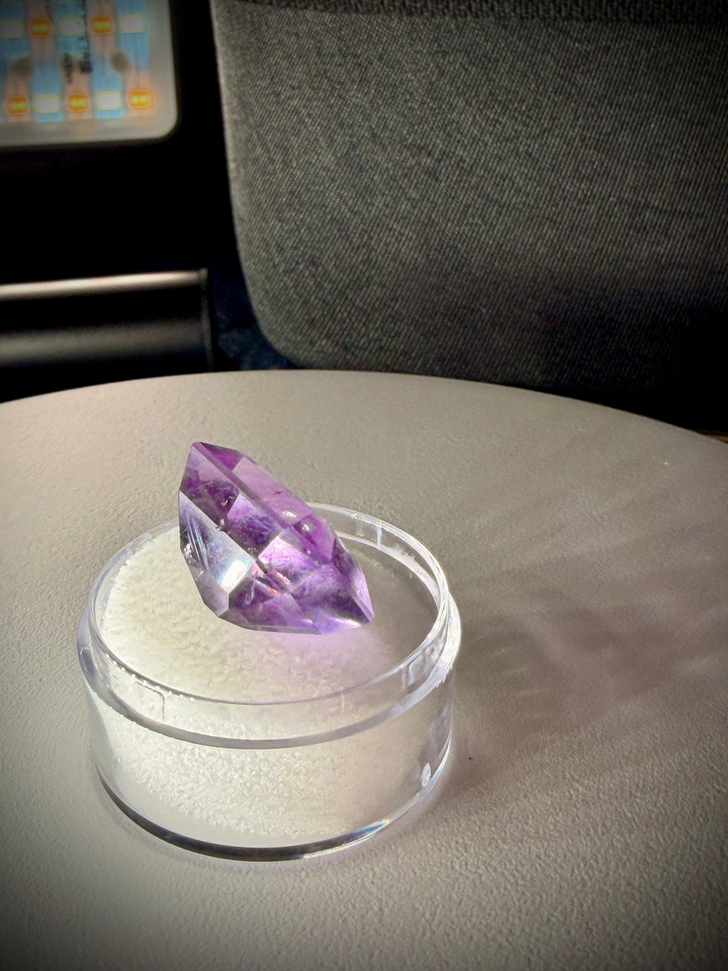 (21.0ct) Royal Vivid Purple Fluorite From Brazil- Precision Master Cut (No Windowing)