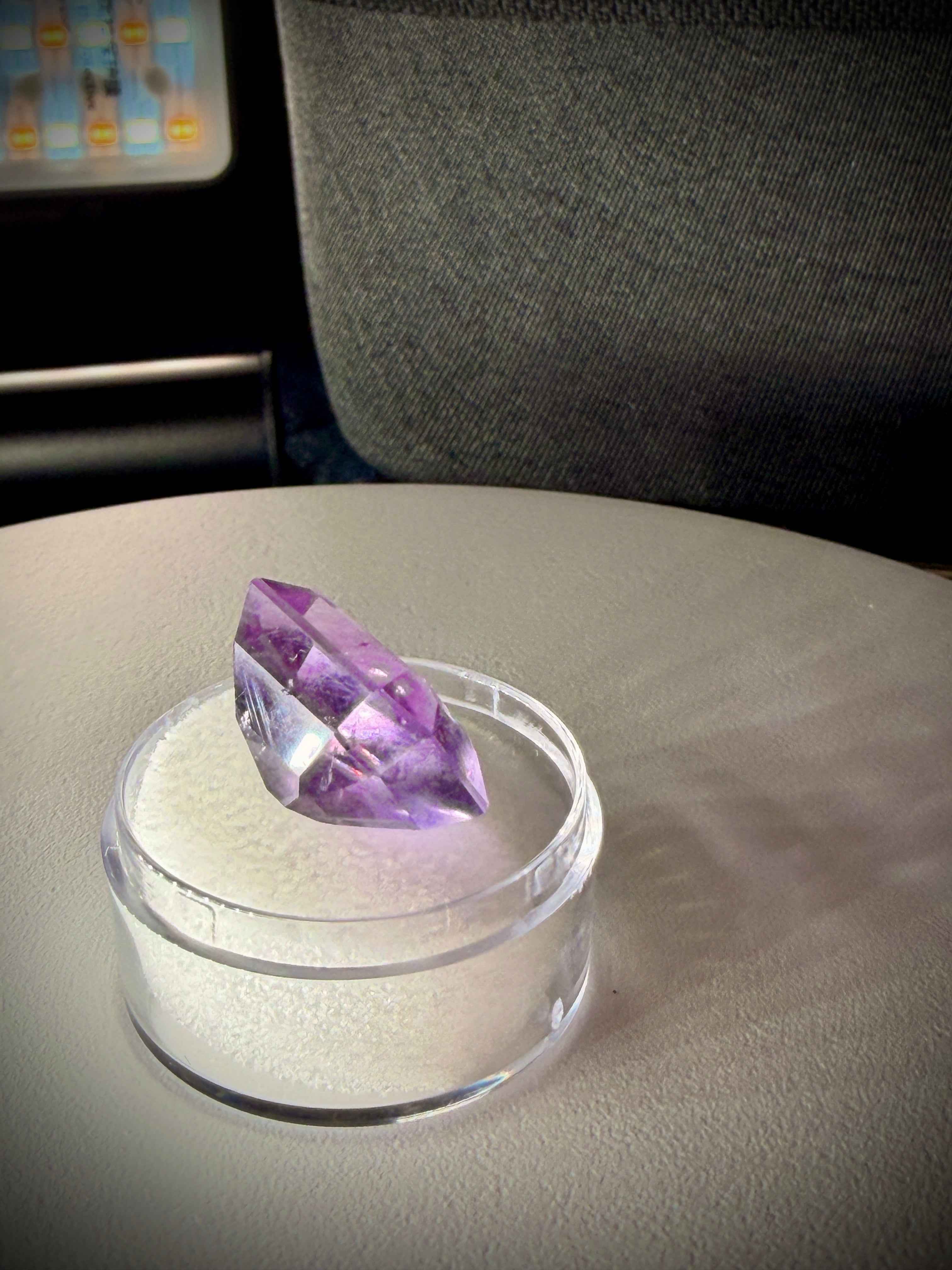 (21.0ct) Royal Vivid Purple Fluorite From Brazil- Precision Master Cut (WAV29)