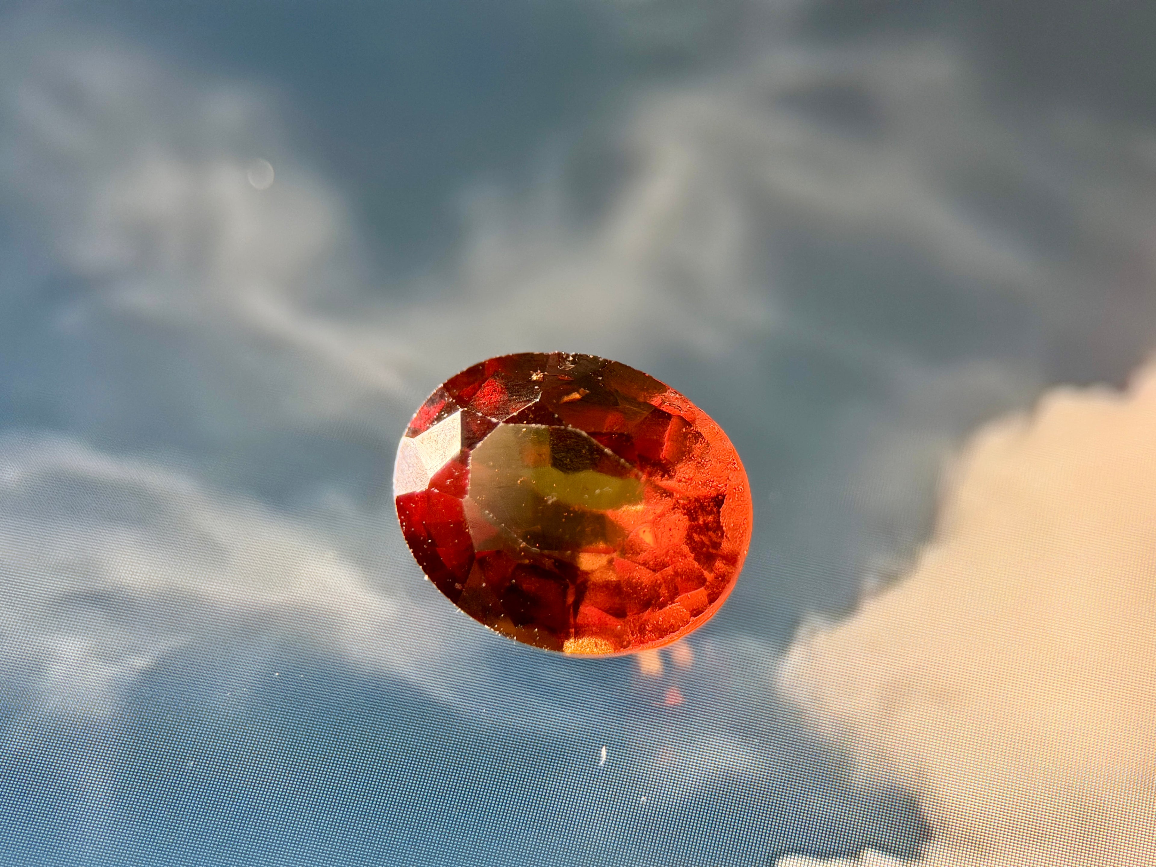 (3.11ct) Natural Orange Garnet - "Cinnamon Beauty" - Untreated Earth (WAV33)
