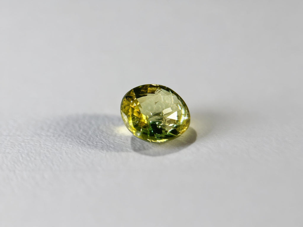 (1.06ct) Natural Chrysoberyl - Rare Neon Yellow - Precision Oval Cut - VS Untreated (WAV48)