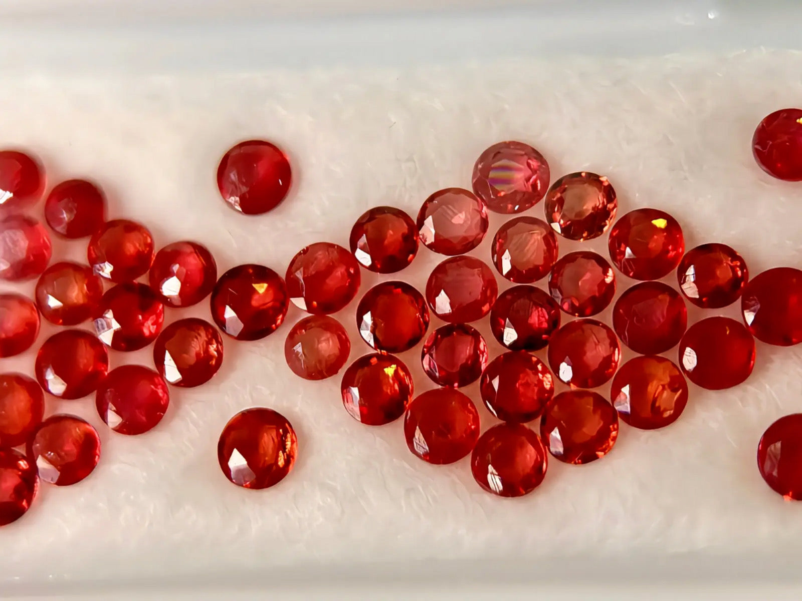 (9.80 Ct.) VS Orange Songea Sapphire Melee Parcel (WAVS5)