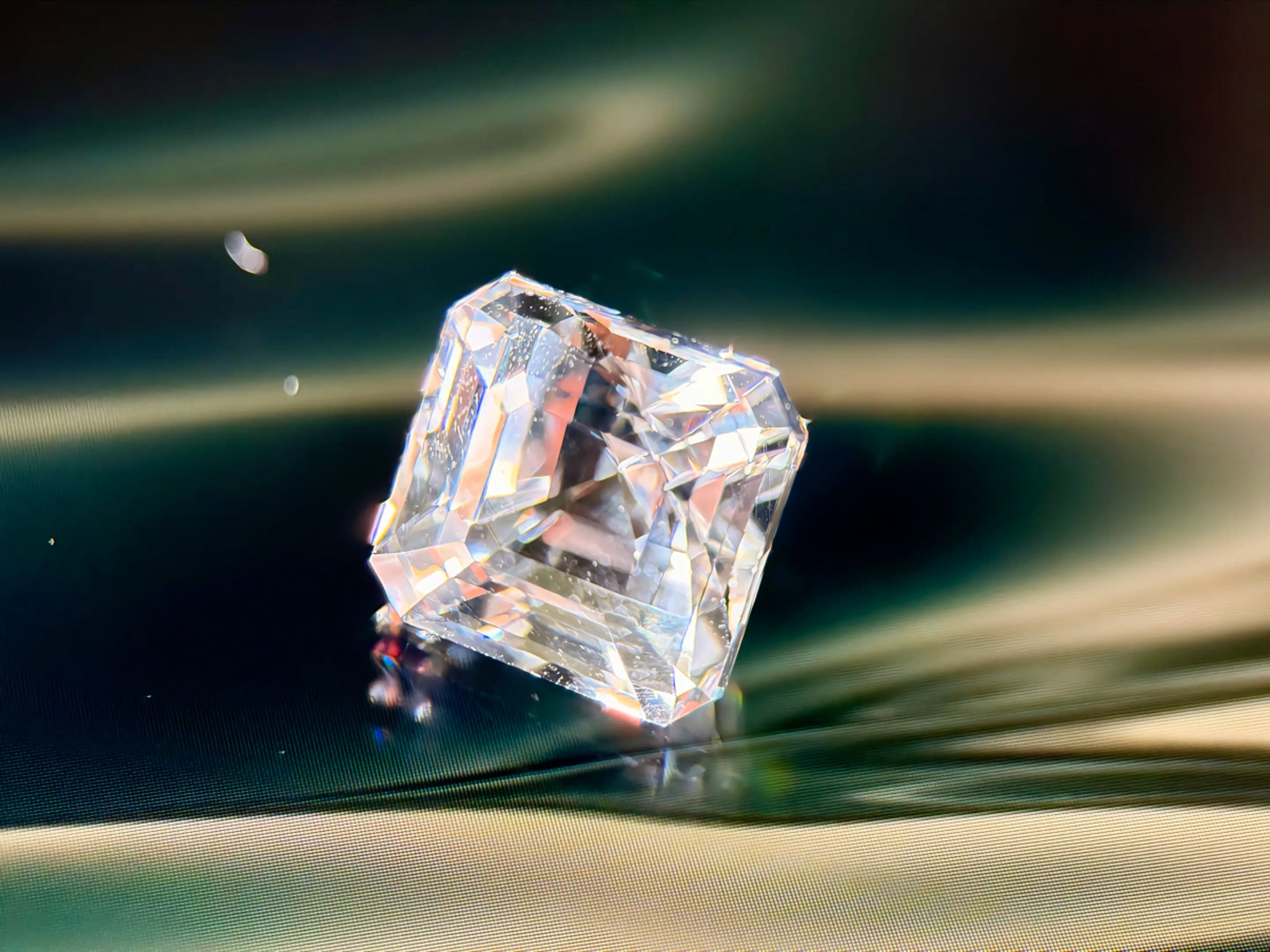 (6.03ct) Natural White Topaz | Eye-Clean Asscher Cut Square | Rare Unheated Sparkle (WAV21)