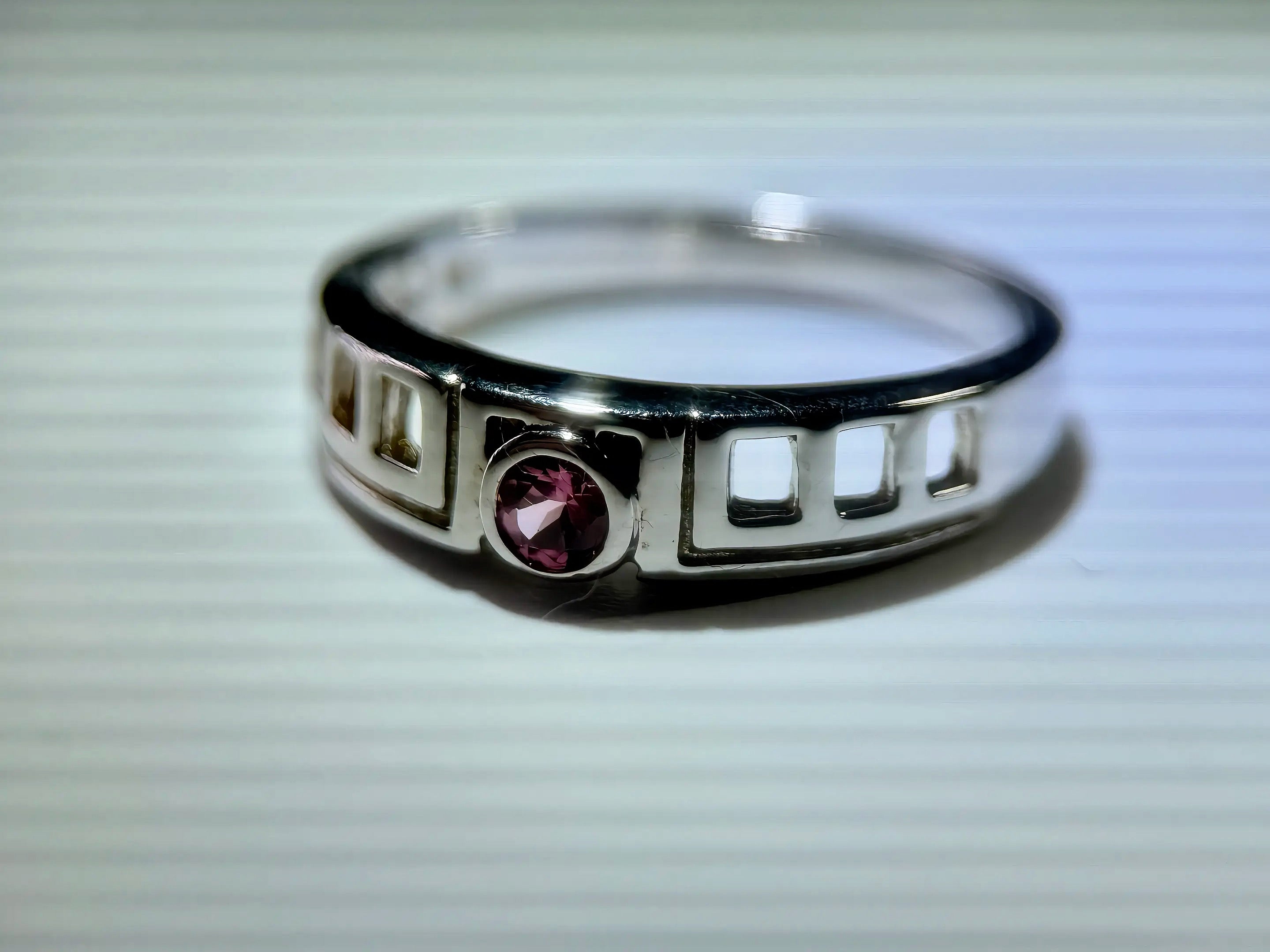 (3.86g) Natural Vivid Pink Tourmaline Ring (WAVJ8)