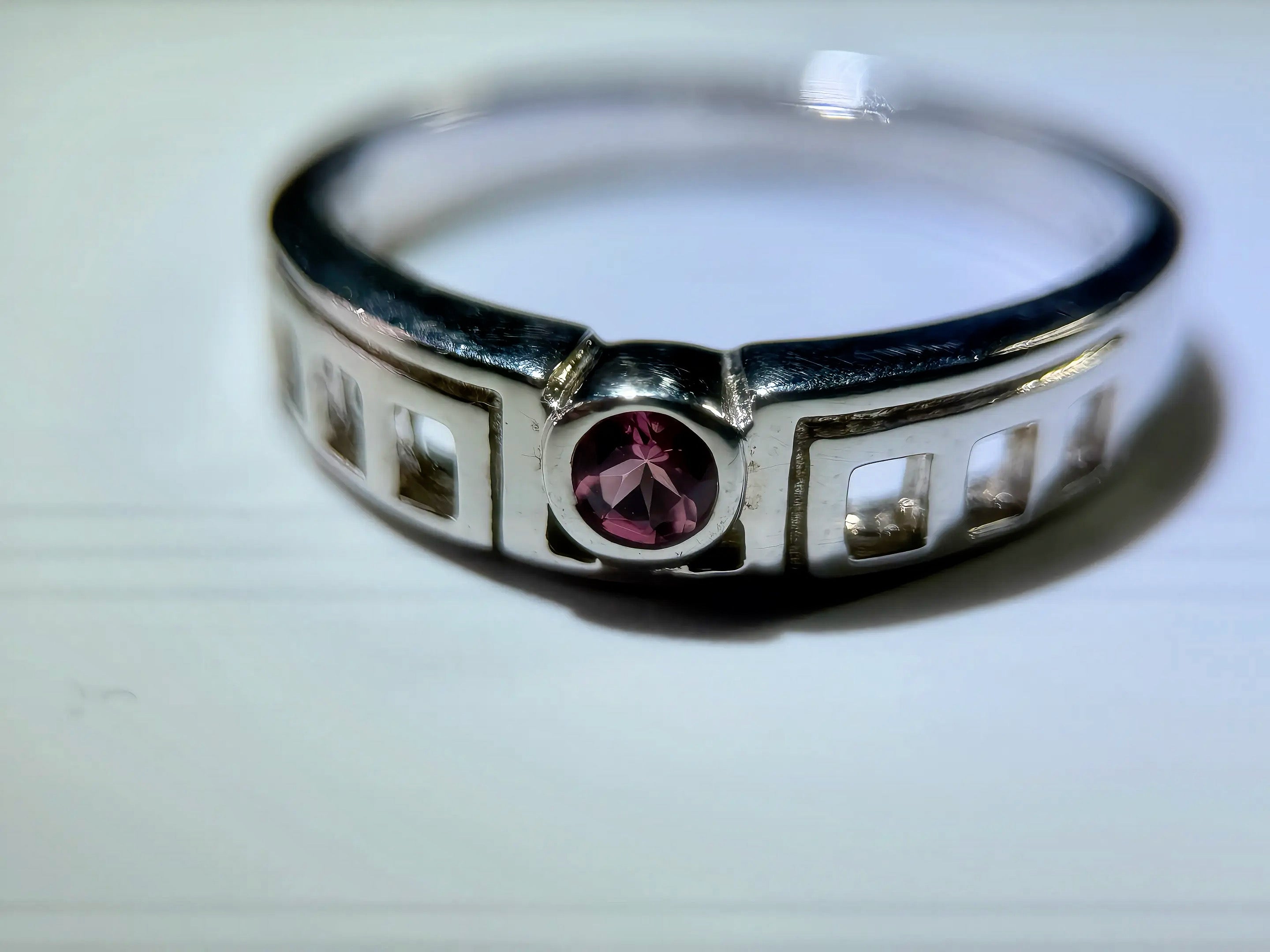 (3.86g) Natural Vivid Pink Tourmaline Ring (WAVJ8)
