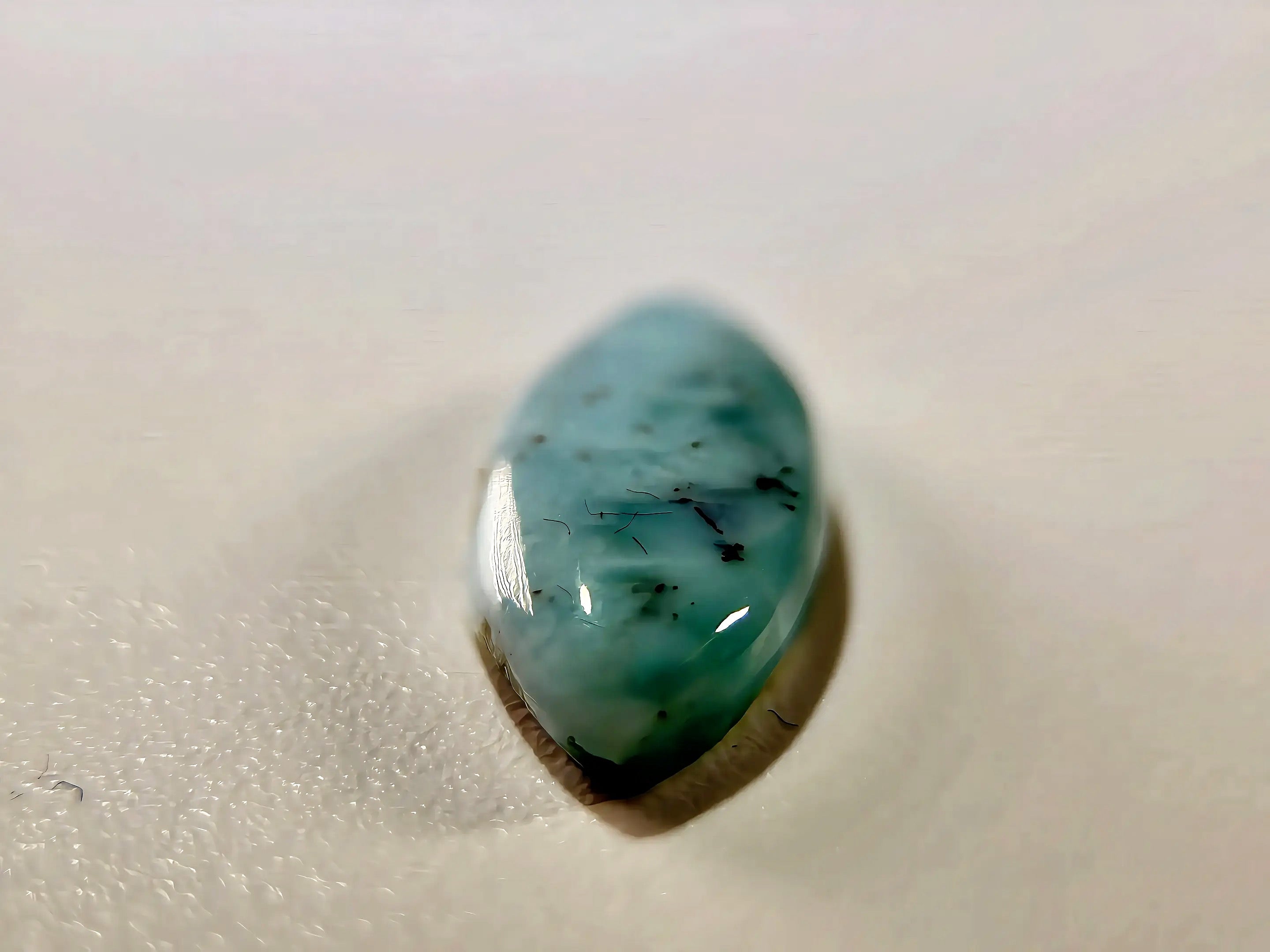 Natural Untreated Larimar Cabochon (3.65 Ct) (WAV3)