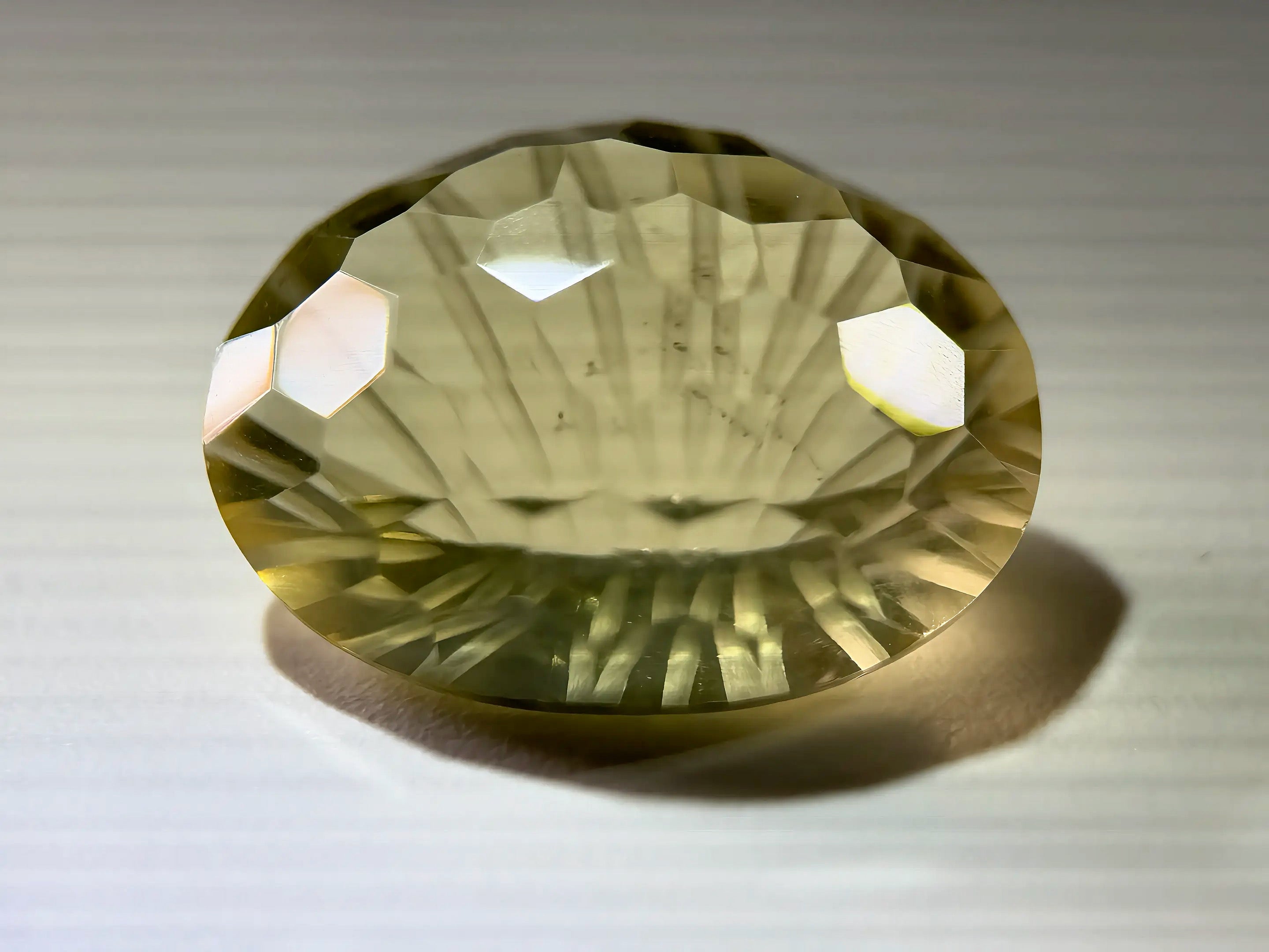 23.50ct Natural Lemon Quartz - Large Fancy Oval - VS Clarity - 27mm Collector’s Gem (WAV71)