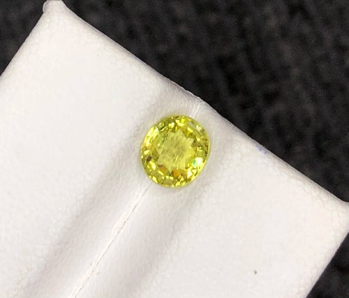 (1.06ct) Natural Chrysoberyl - Rare Neon Mint Green - Precision Oval Cut - VS Untreated (WAV48)