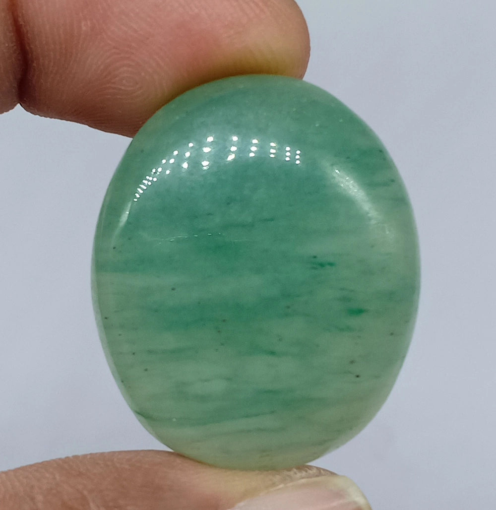 Natural Untreated Aquamarine Cabochon Gemstone (46.90 Ct) (WAV8)