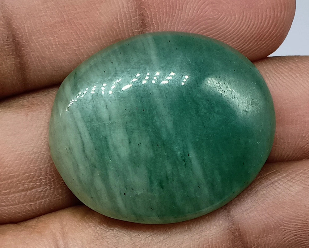 Natural Untreated Aquamarine Cabochon Gemstone (46.90 Ct) (WAV8)