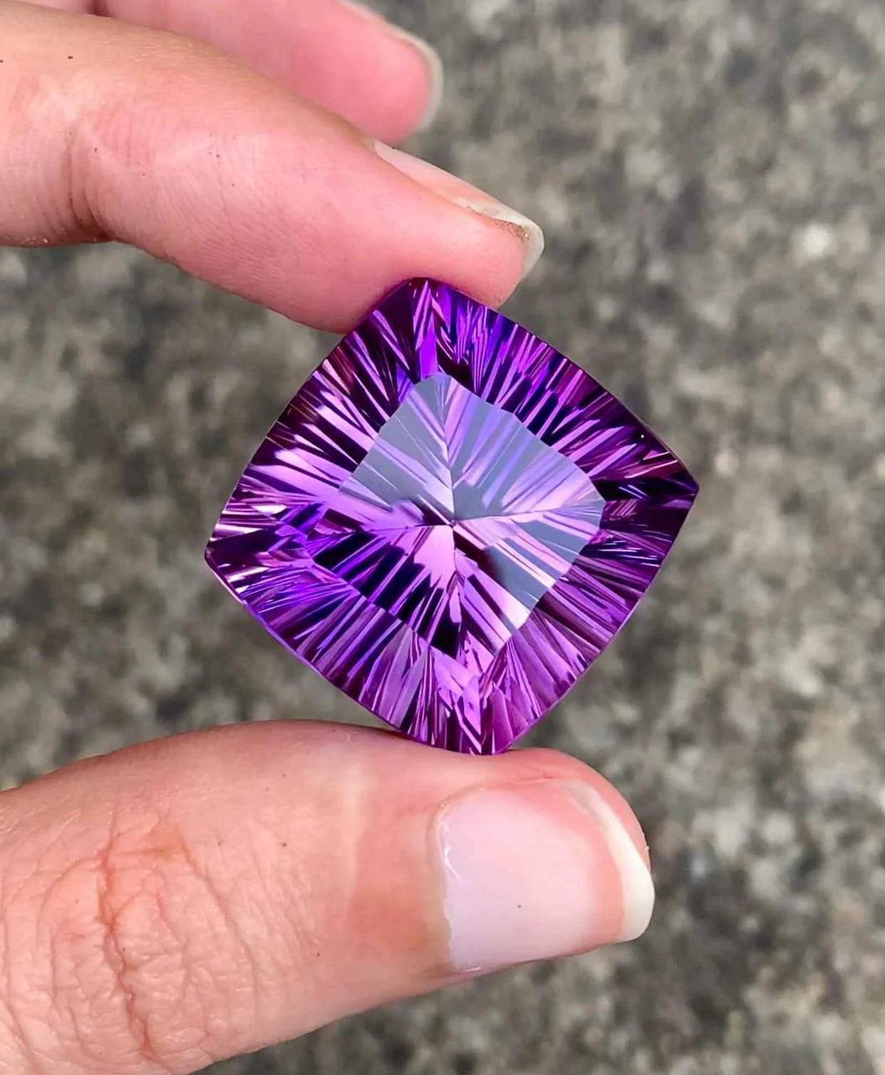 Fancy Cut Purple Color Amethyst From Brazil (47.90 ct) (WAV17) - WAVGems