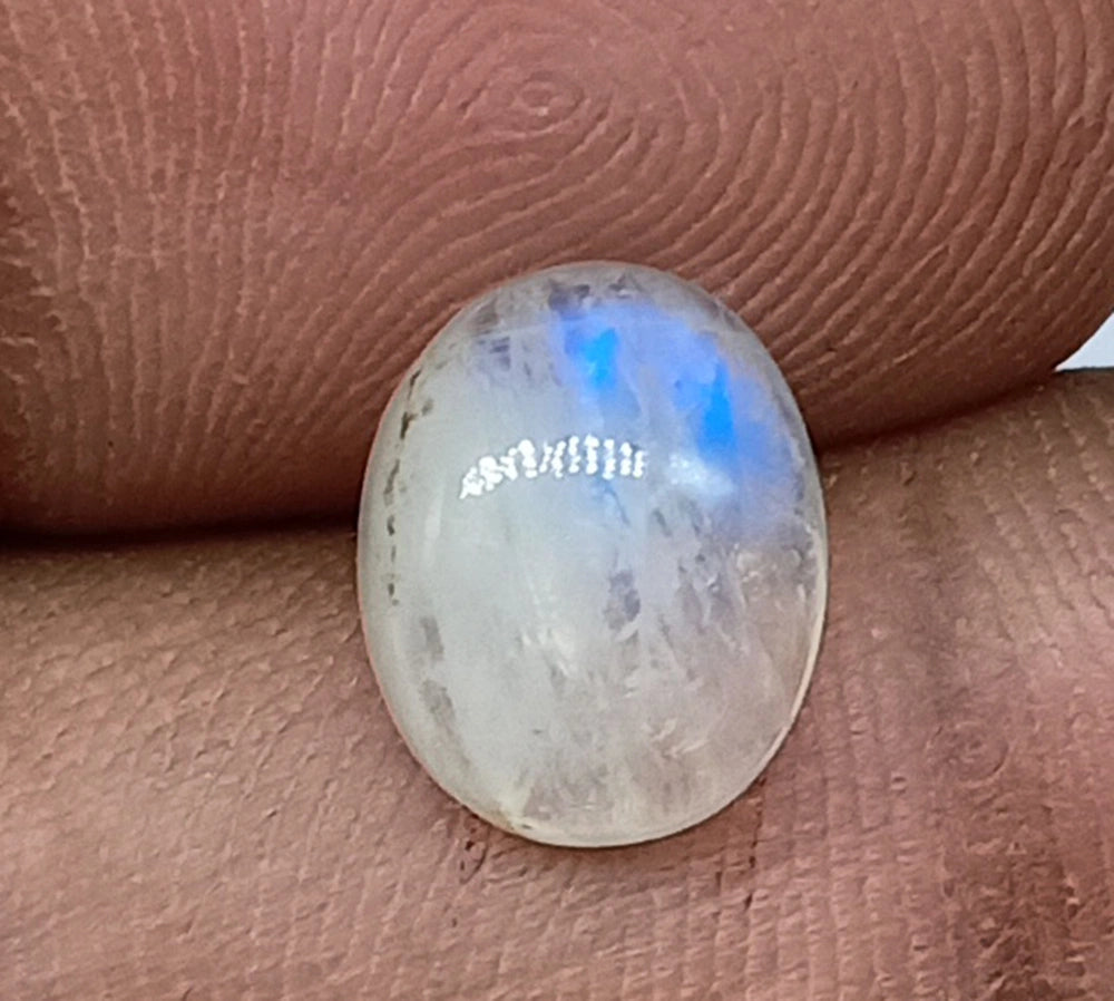 Natural Untreated Rainbow Moonstone Cabochon (2.80 Ct) (WAV13)