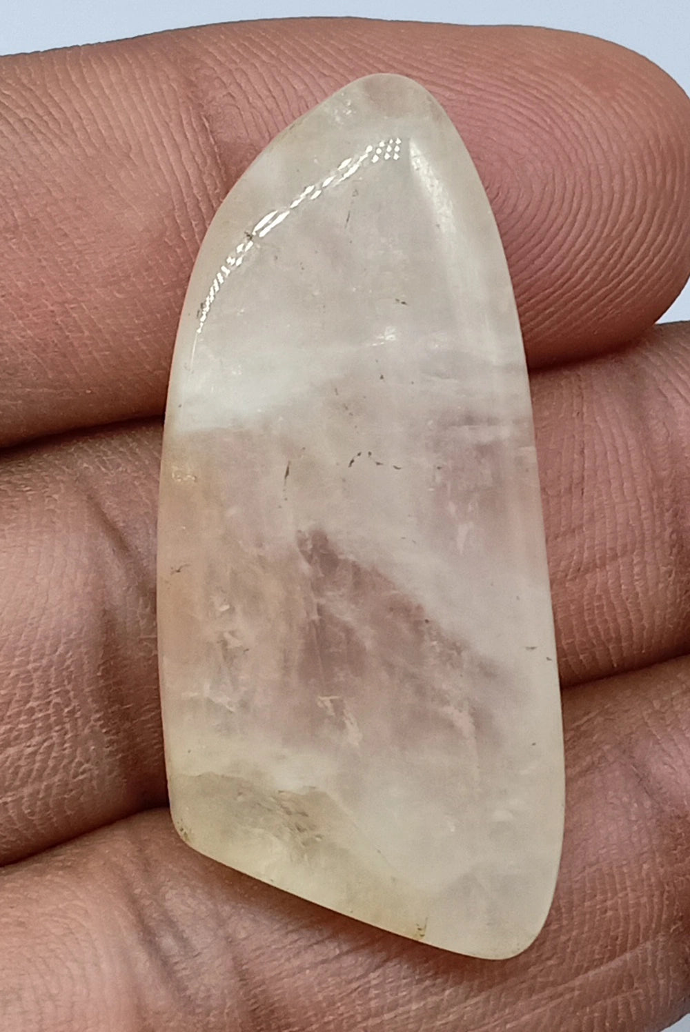 Natural Untreated Rose Quartz Cabochon (46.10 Ct)  (WAV7)
